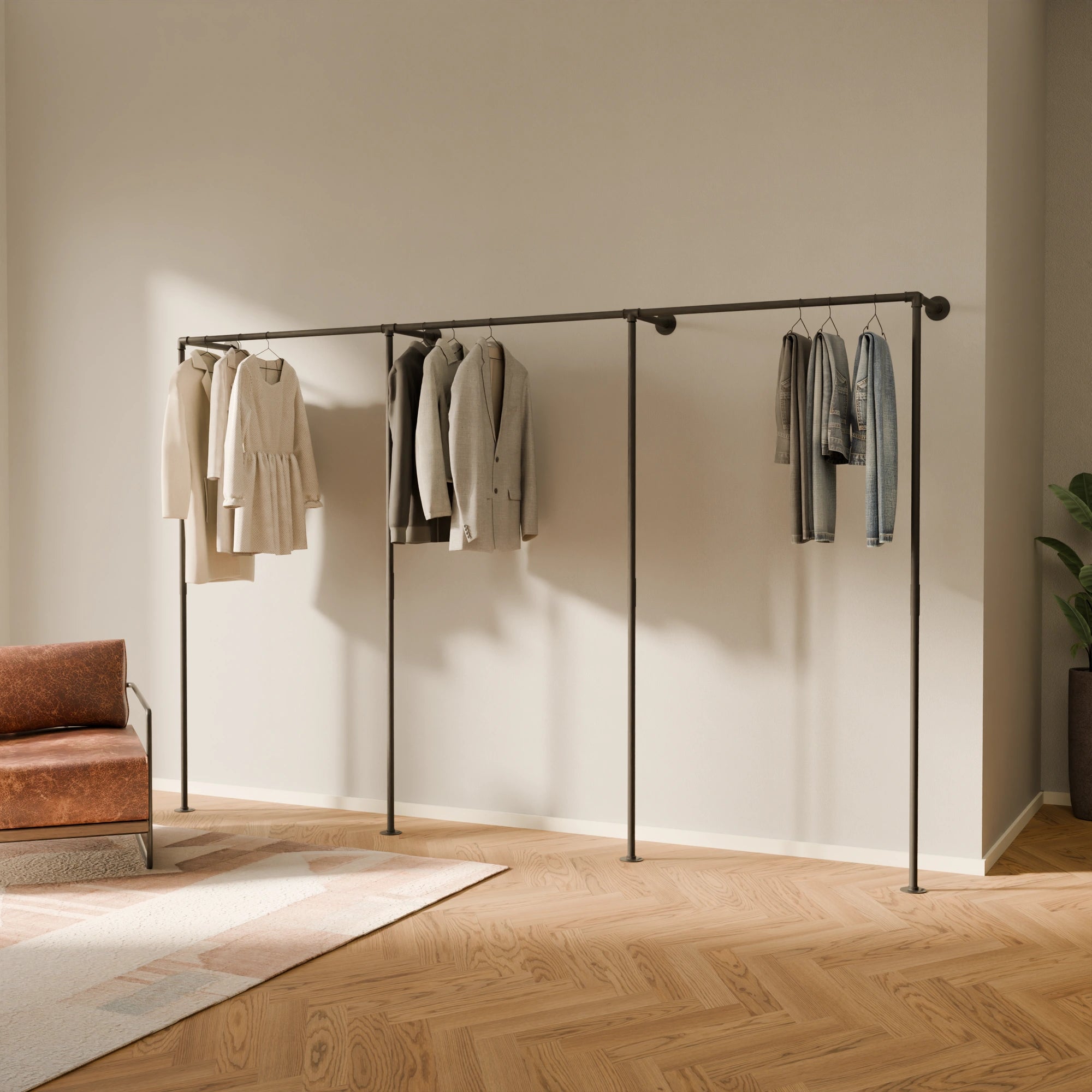 PAMO TIM 3 clothes rail system