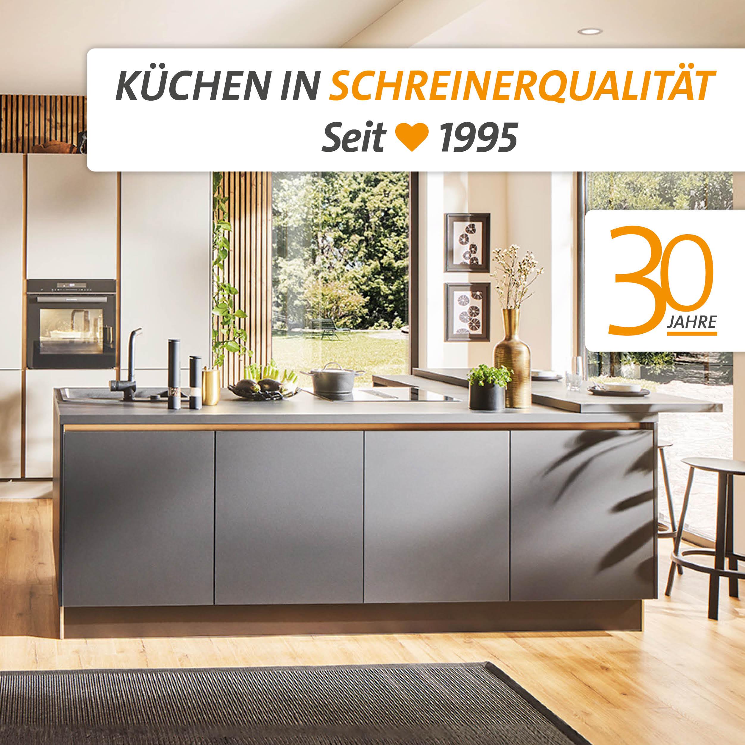 Header 30 Jahre Küchen in Schreinerqualität