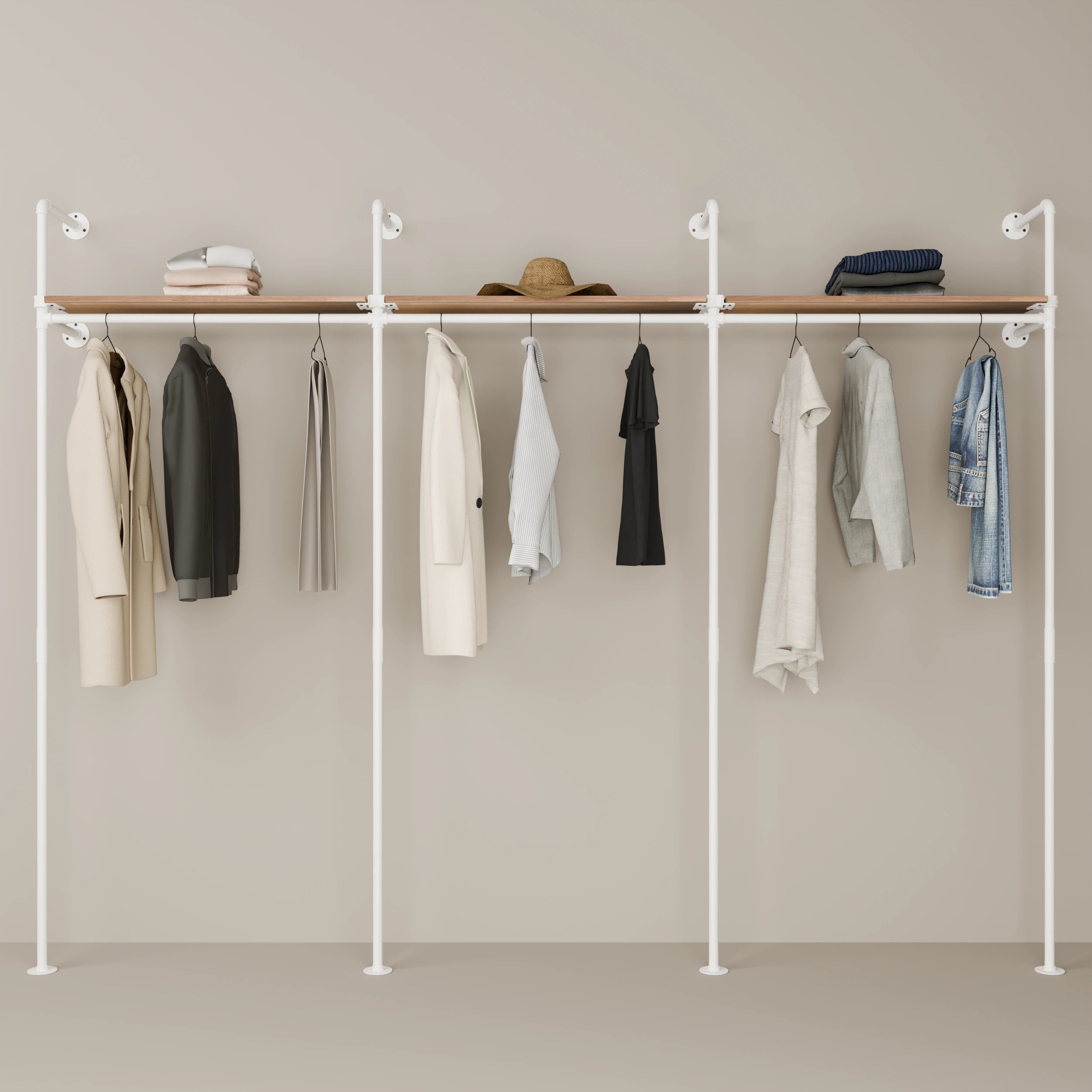 PAMO Kleiderstangensystem KIM 3 OAK