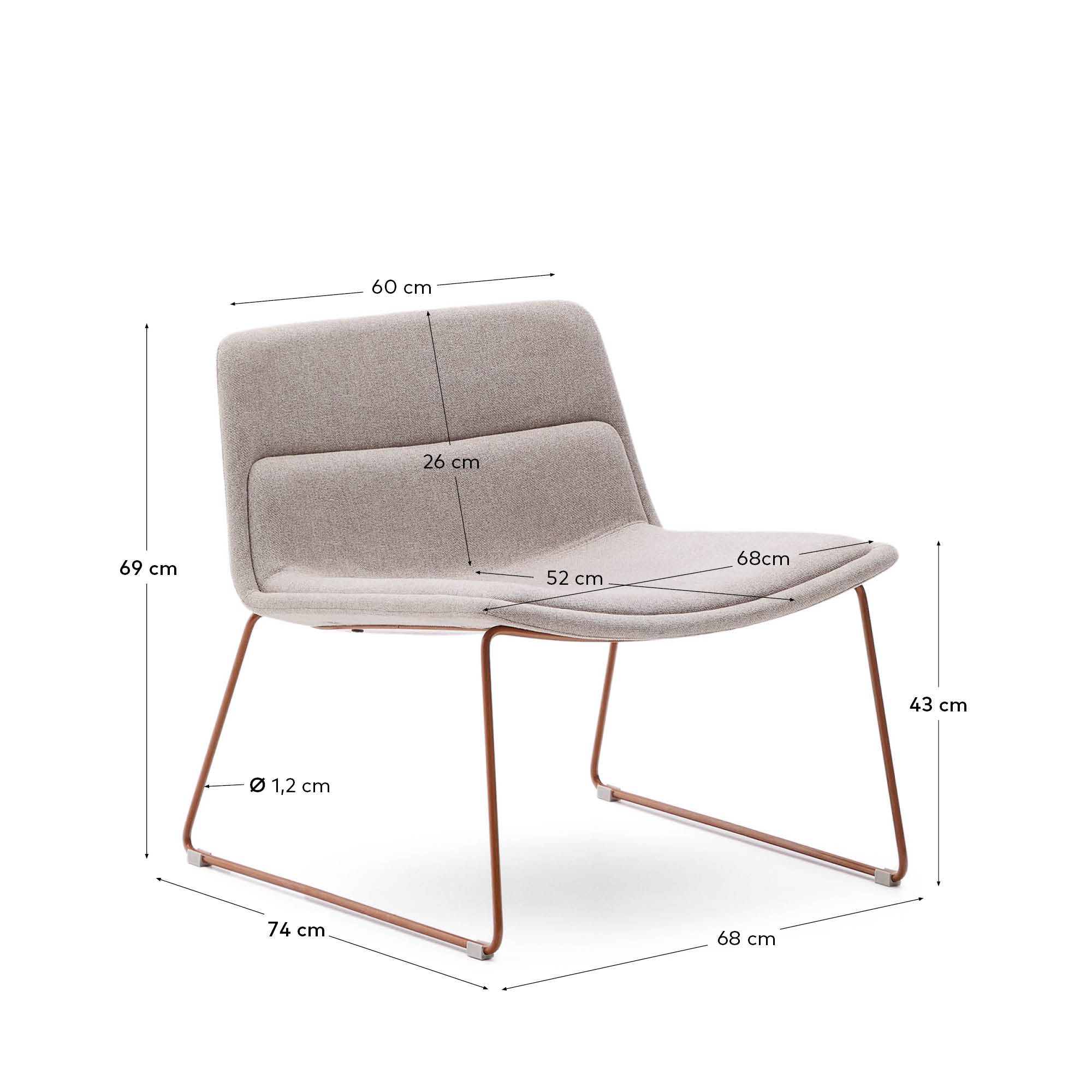KAVE HOME Sessel ZAHARA