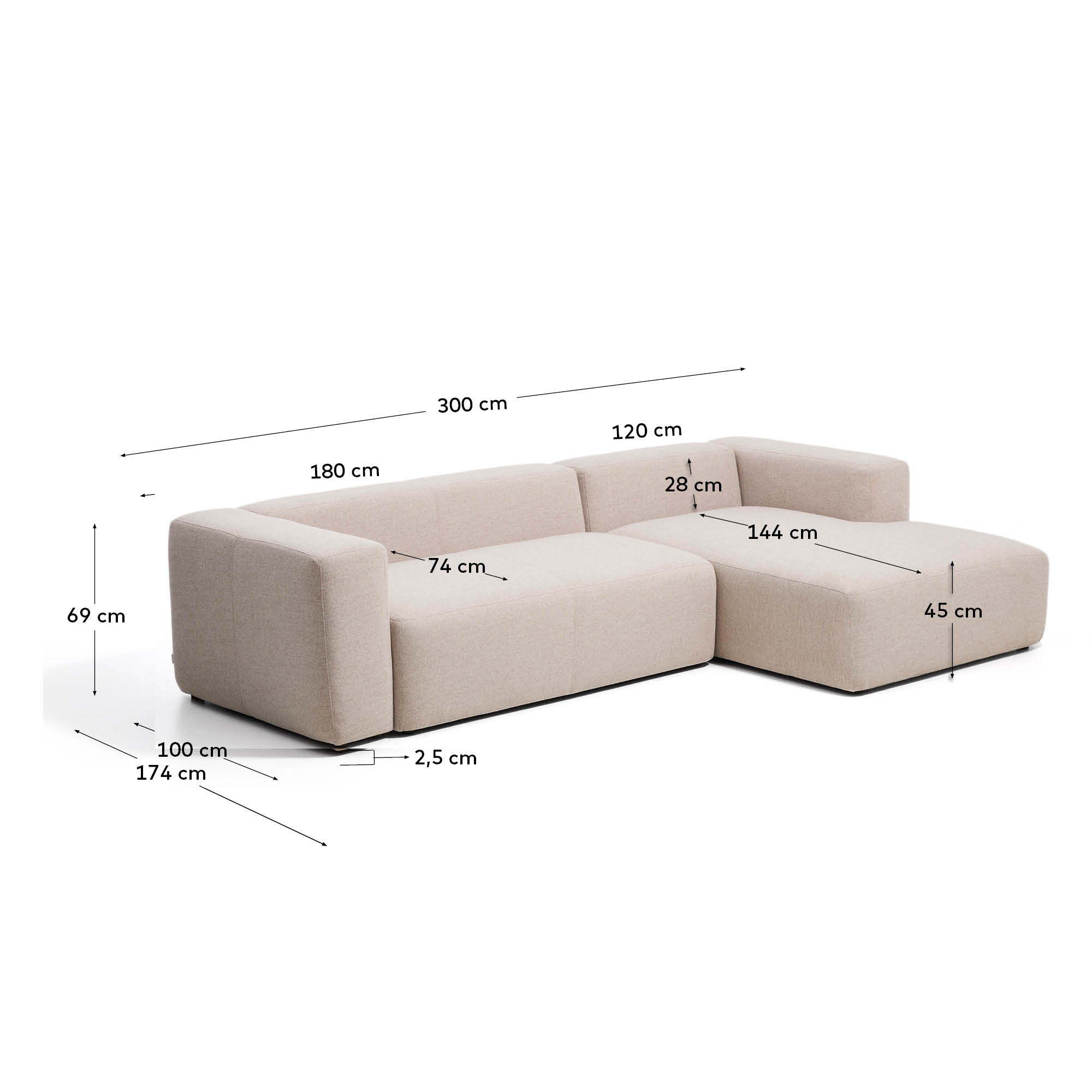 KAVE HOME Sofa BLOK