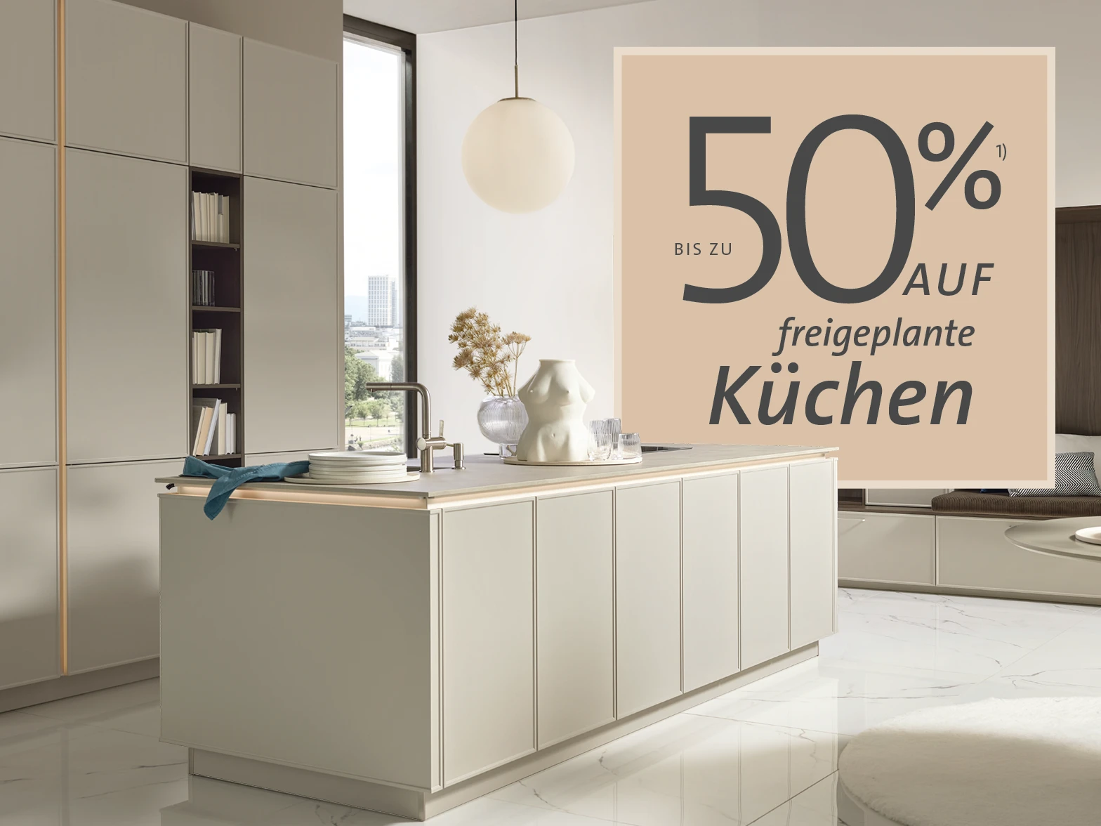 Bis zu 50 % auf freigeplante Küchen!