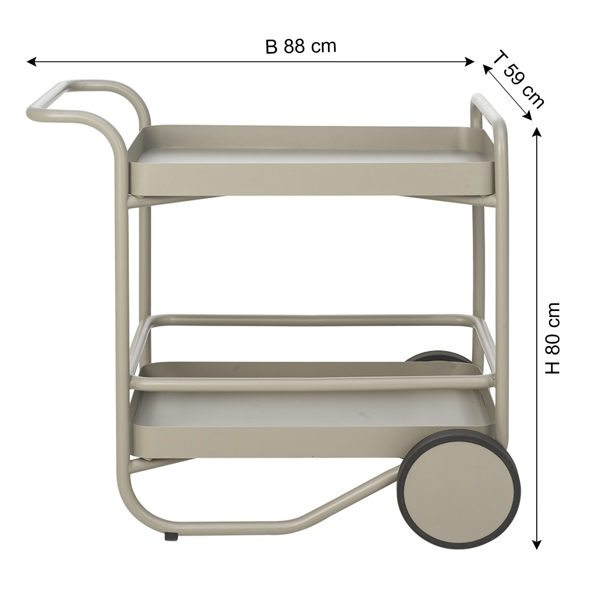 BRAFAB Trolley de jardin TROLLY