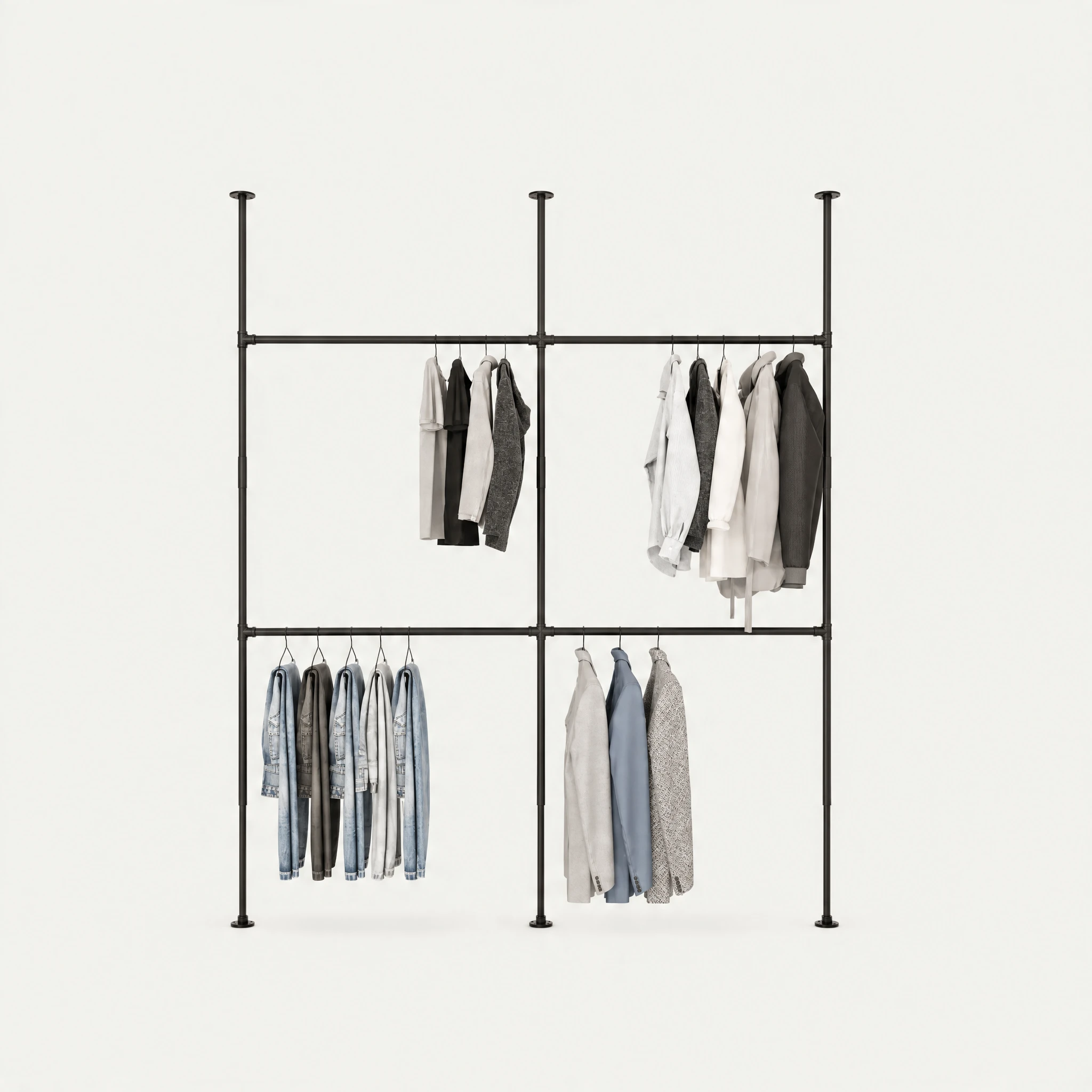Offener Kleiderschrank