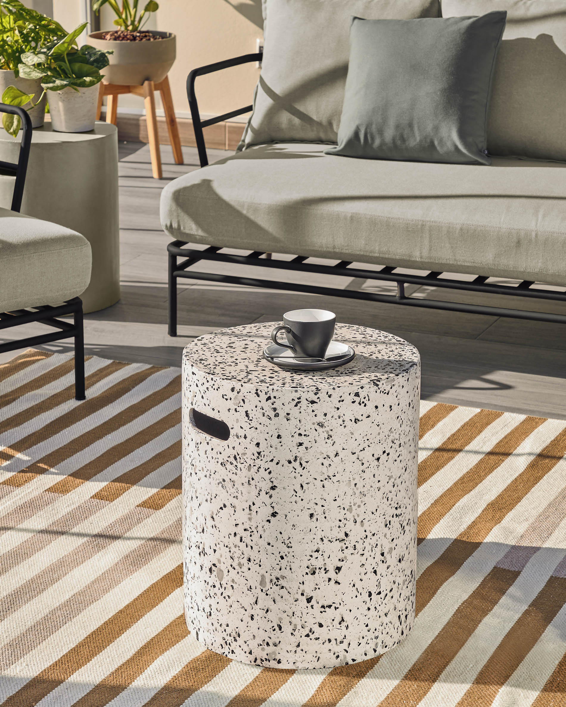 Kave Home JENELL ' Outdoor ' Footstool