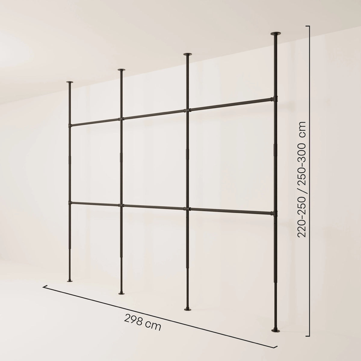 PAMO LOFT 3 clothes rail system