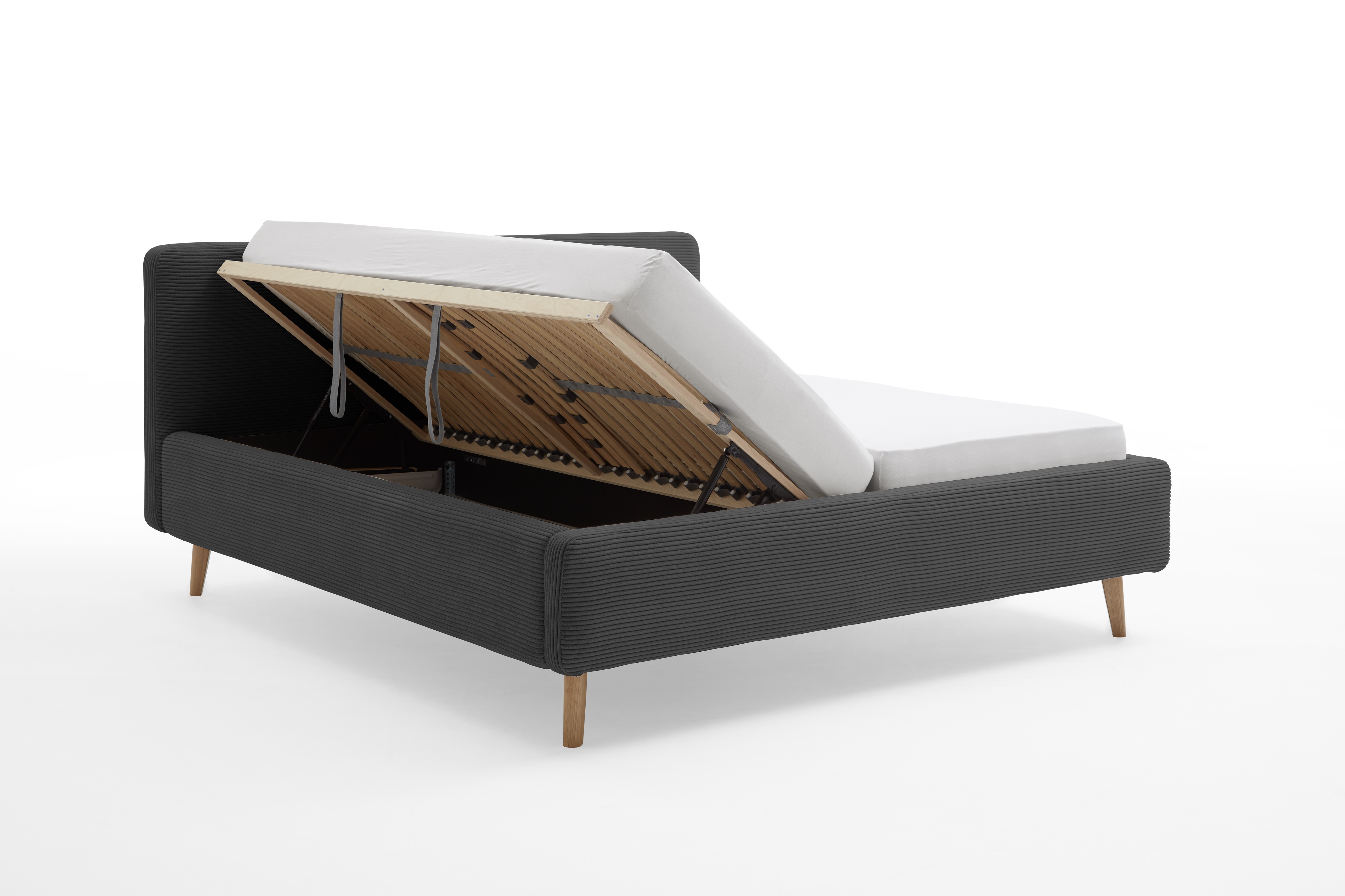 MEISE Lit rembourré MATTIS avec coffre de lit