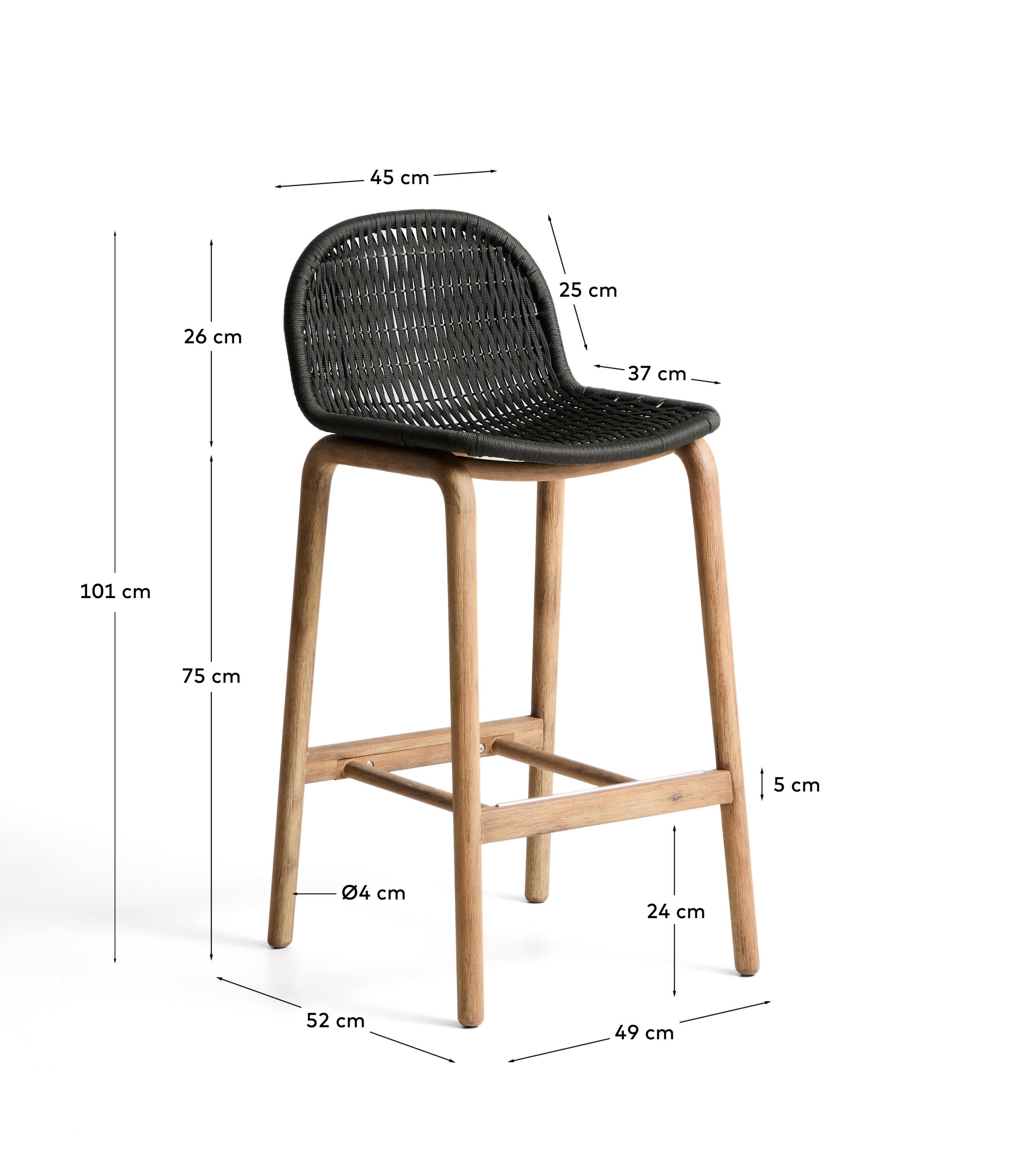 KAVE HOME Barstuhl Outdoor ALIPA