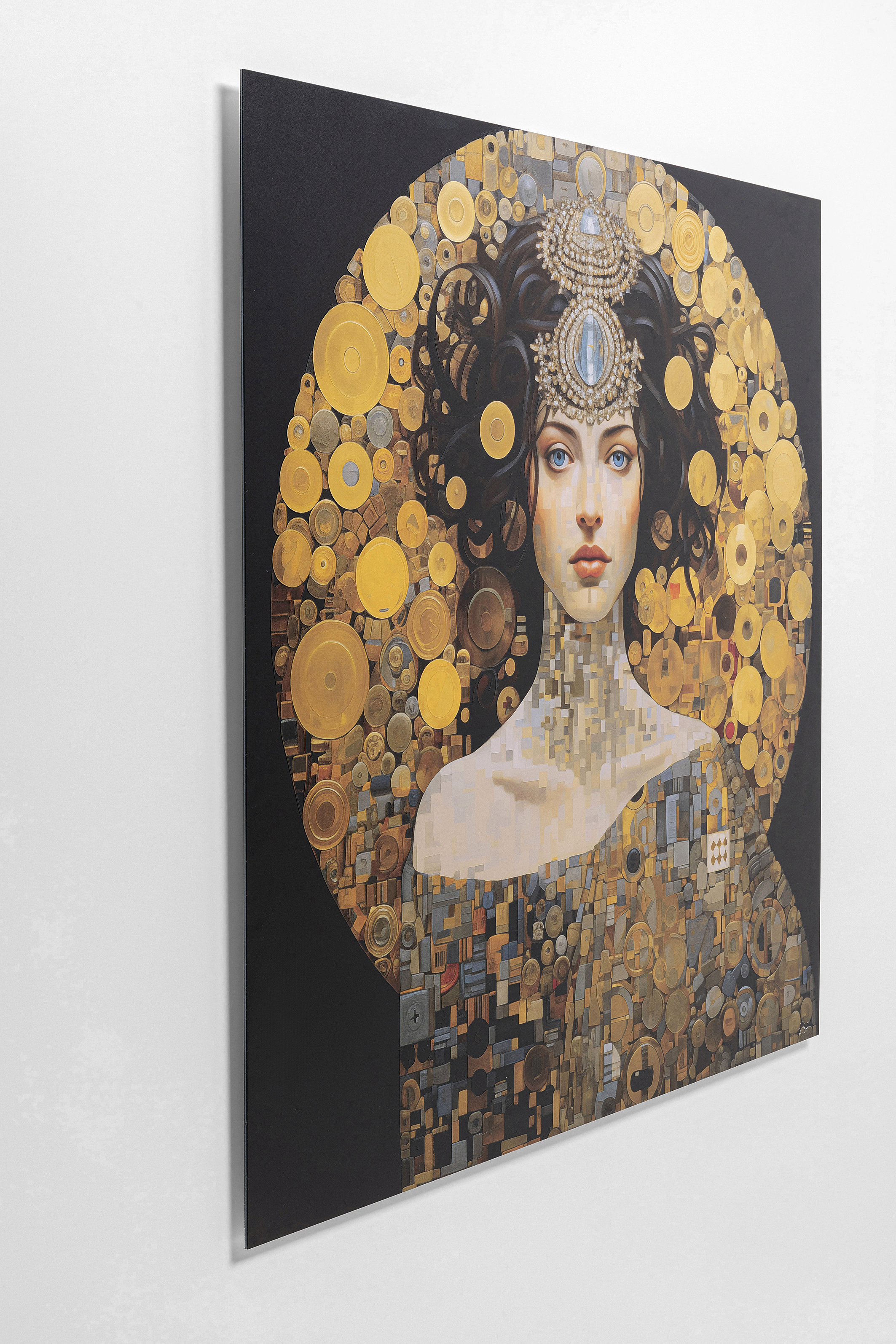 KARE Glasbild ART NOUVEAU LADY 3D
