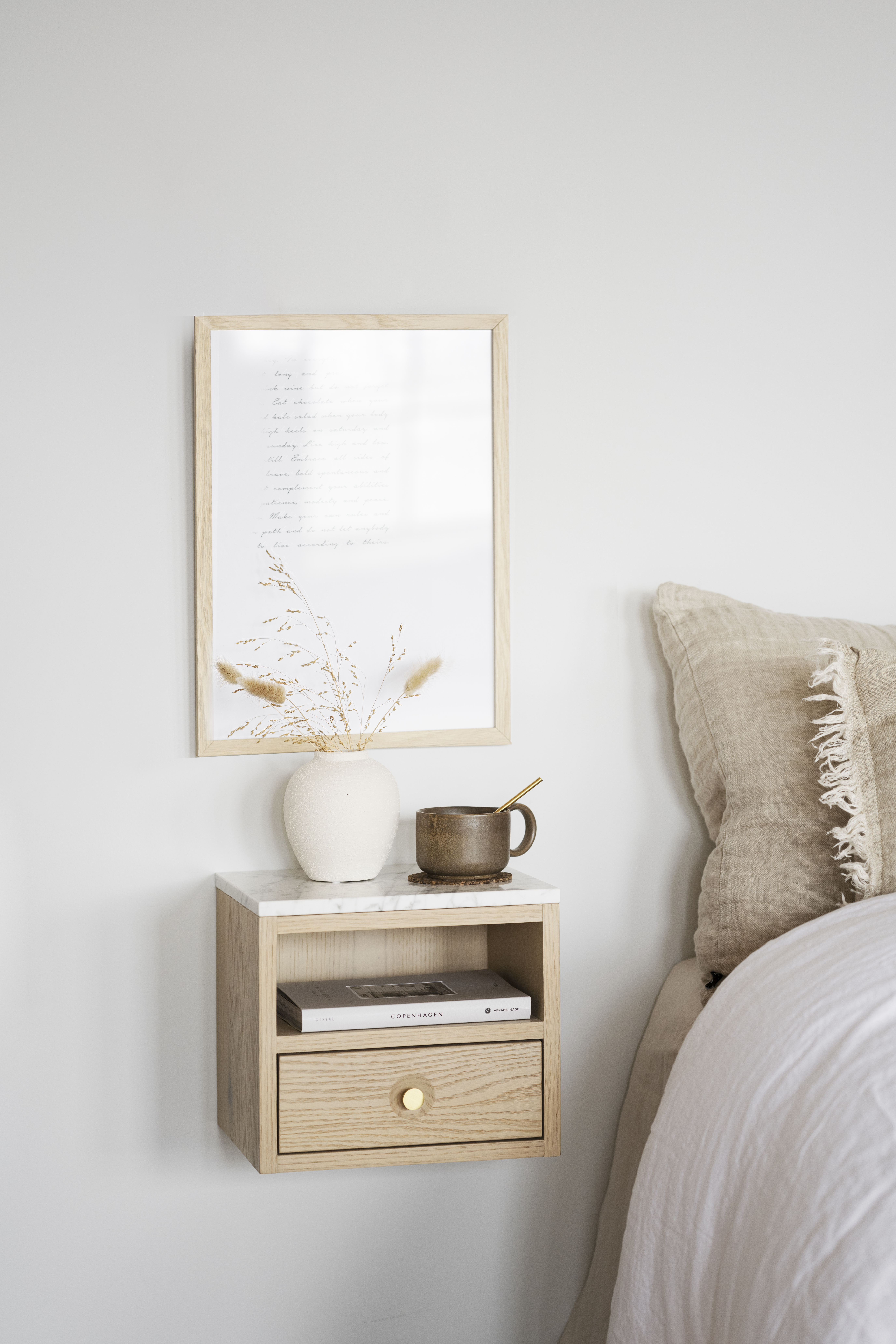 Rowico bedside cabinet WHITMORE