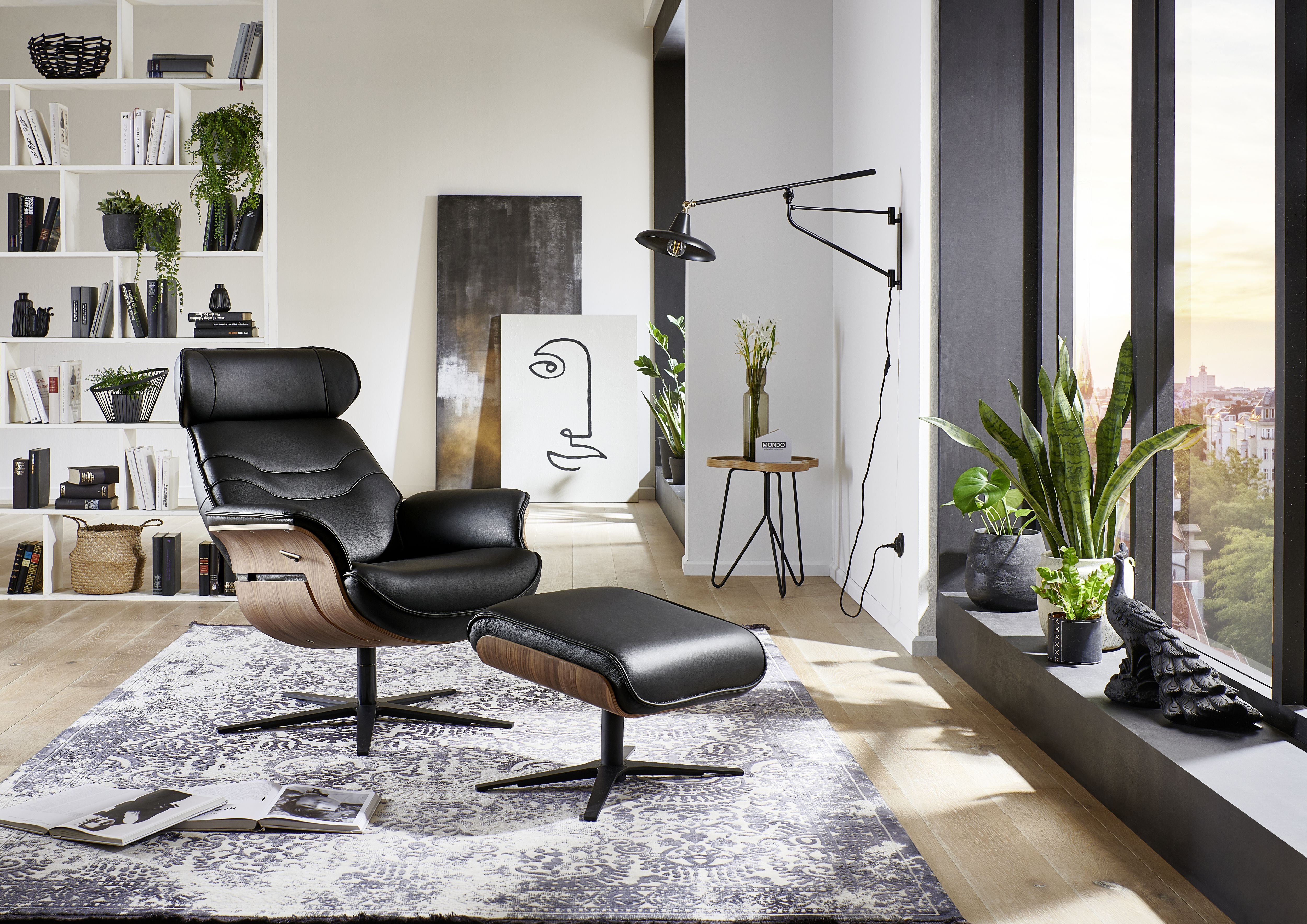 MONDO Sessel mit Hocker IRIE MONDO Sessel mit Hocker IRIE