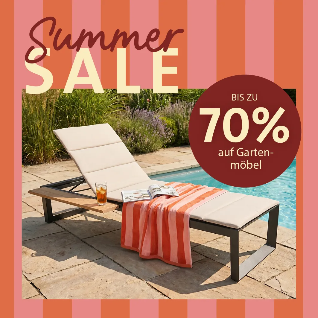 Summer Sale – Bis zu 70 % auf Gartenmöbel