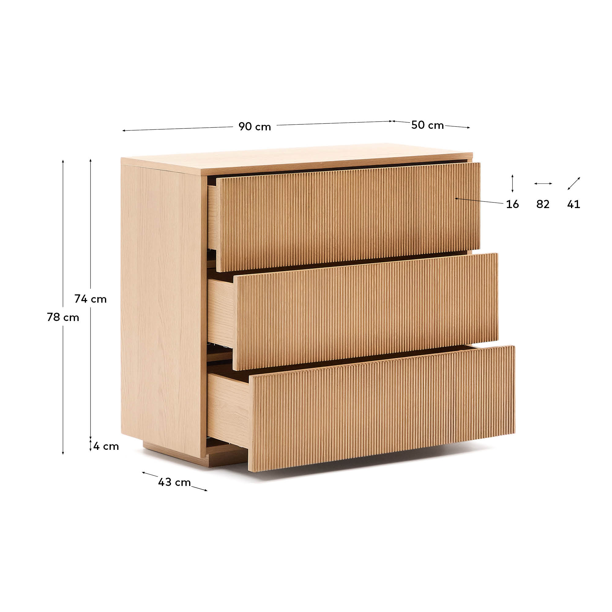 KAVE HOME Chest of drawers HELVINE