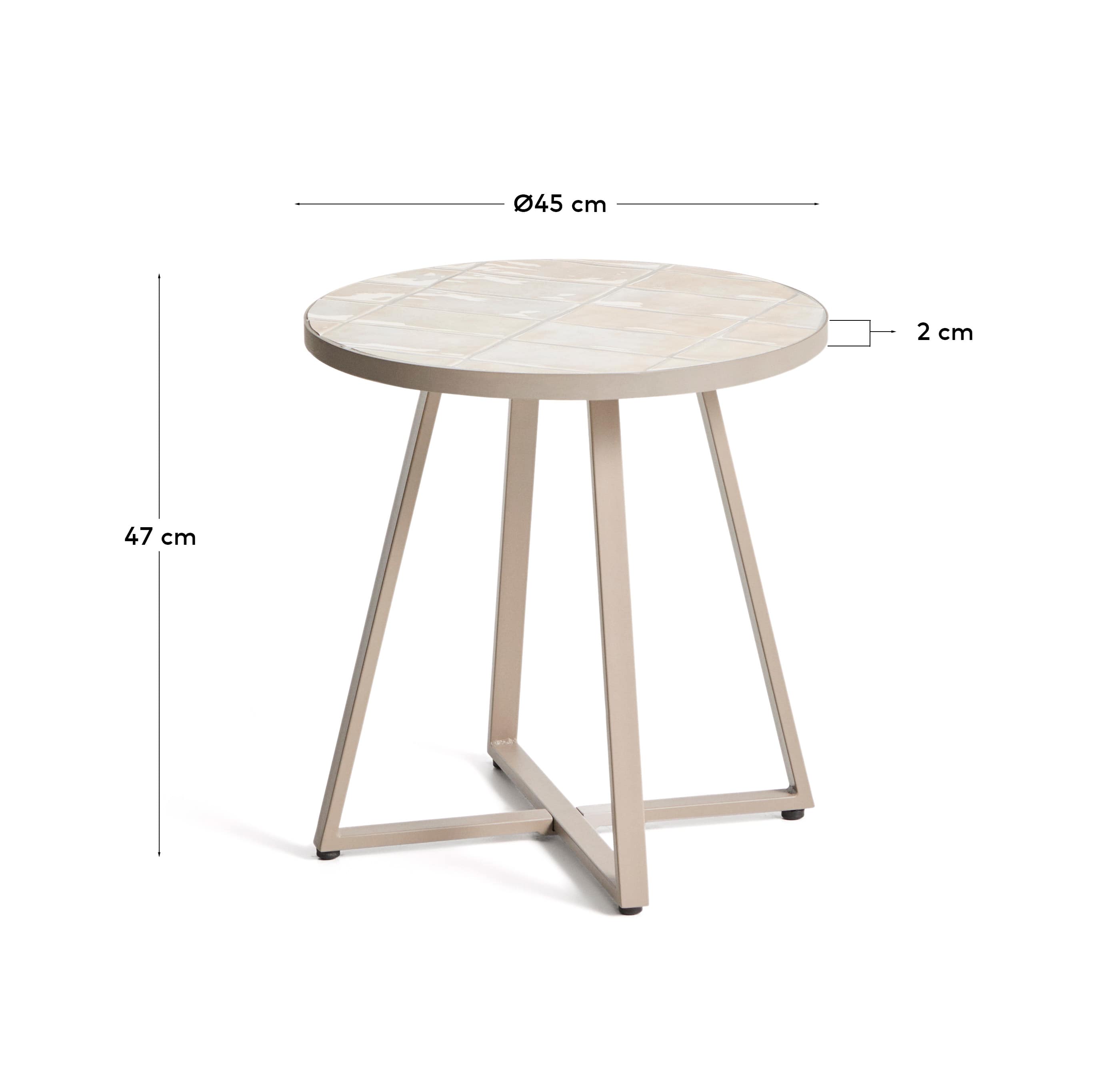 KAVE HOME Beistelltisch Outdoor TELLA