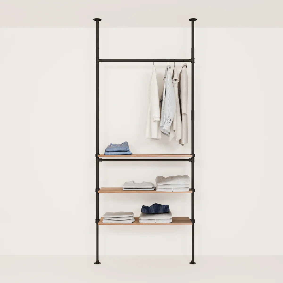 PAMO LOFT 1 OAK clothes rail system