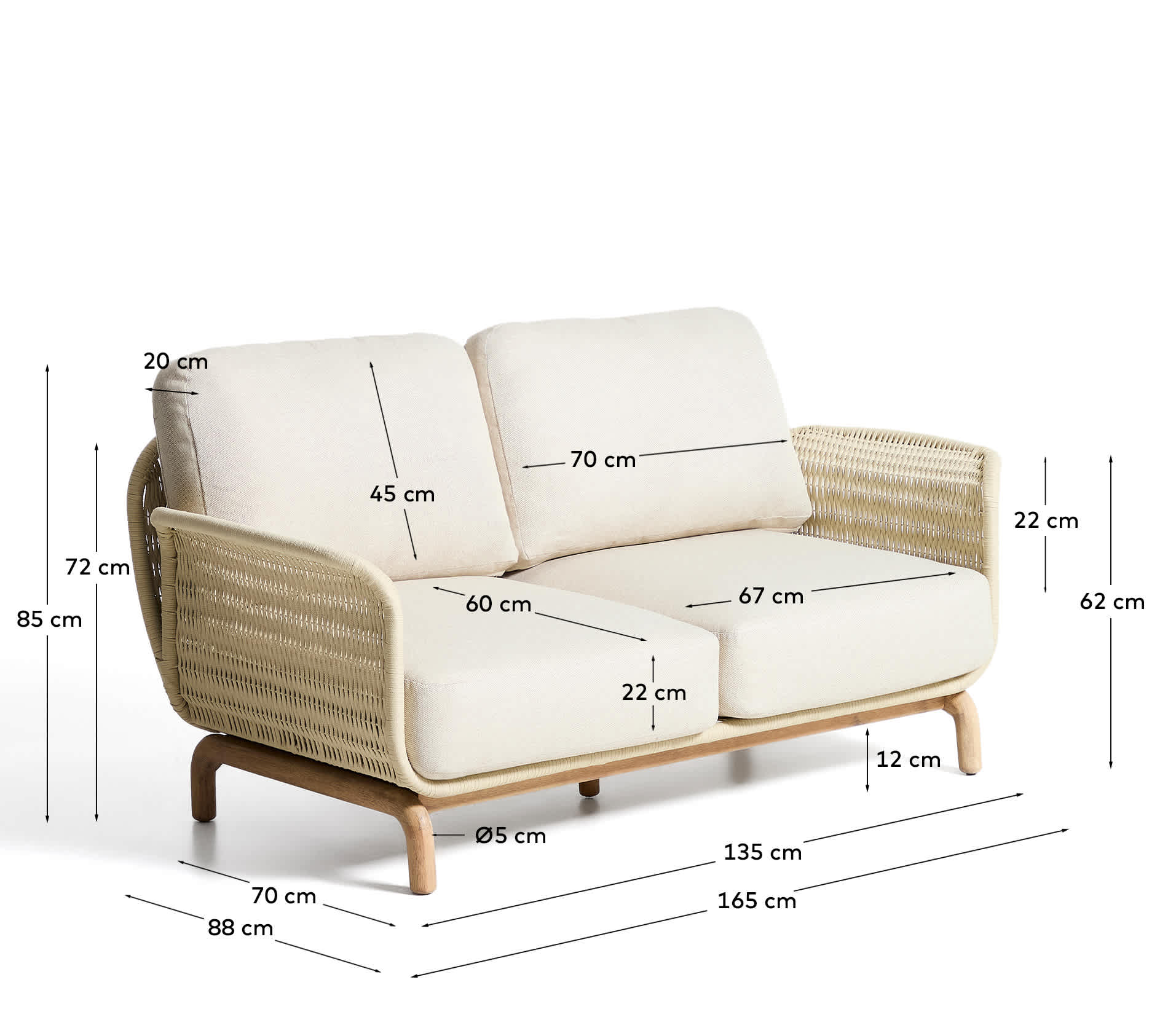 KAVE HOME Gartensofa ALIPA