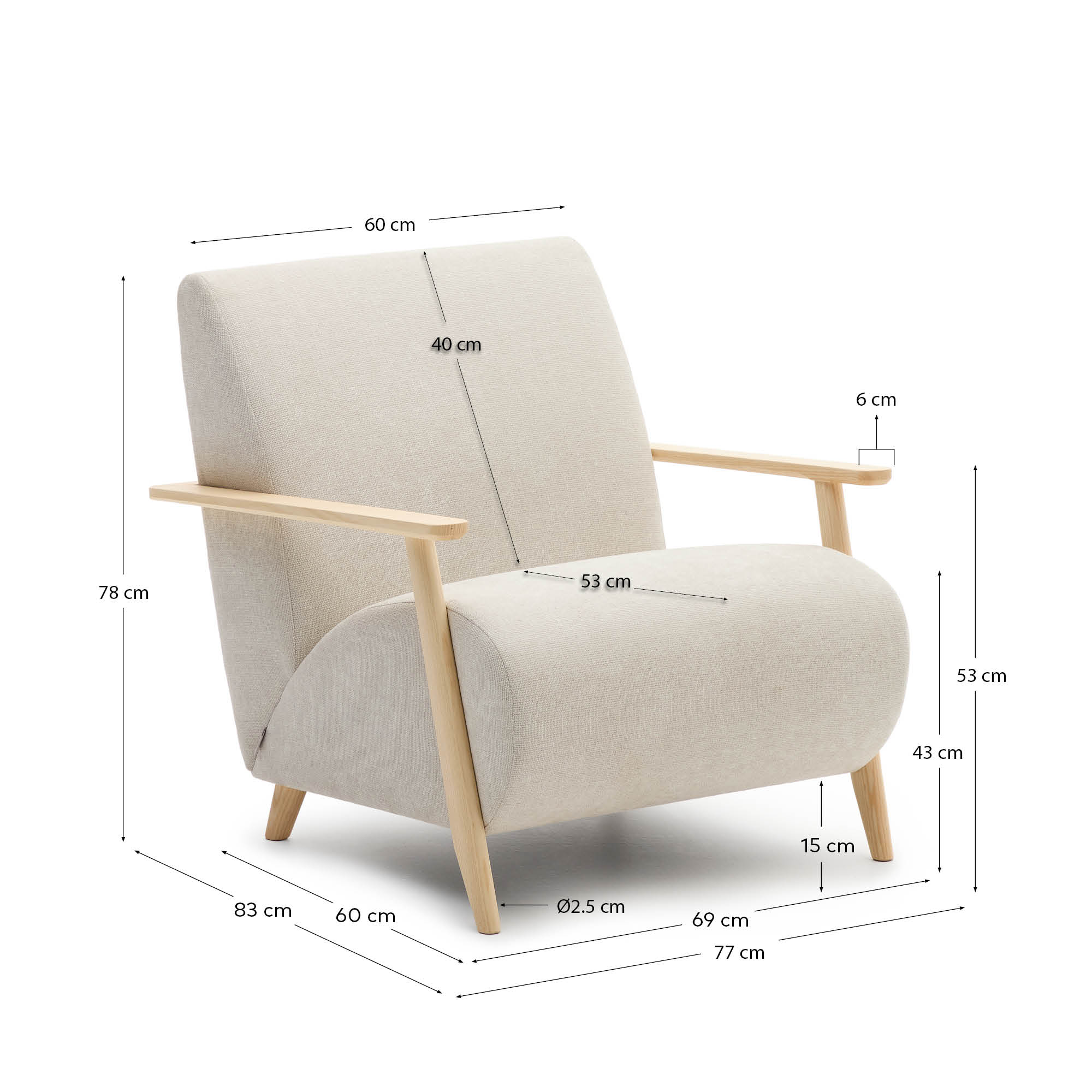 KAVE HOME Sessel MEGHAN