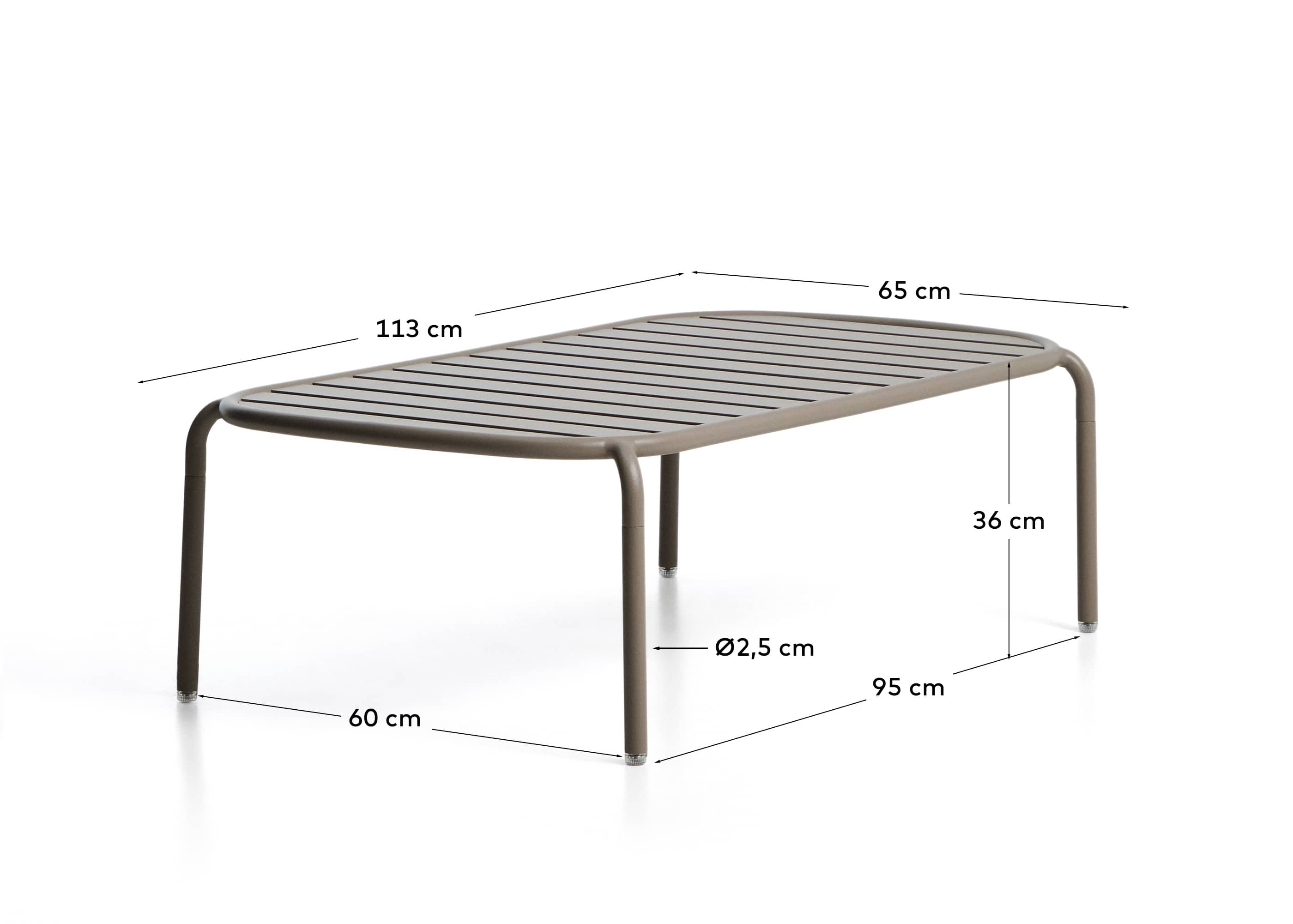 Table basse Kave Home « Outdoor » JONCOLS