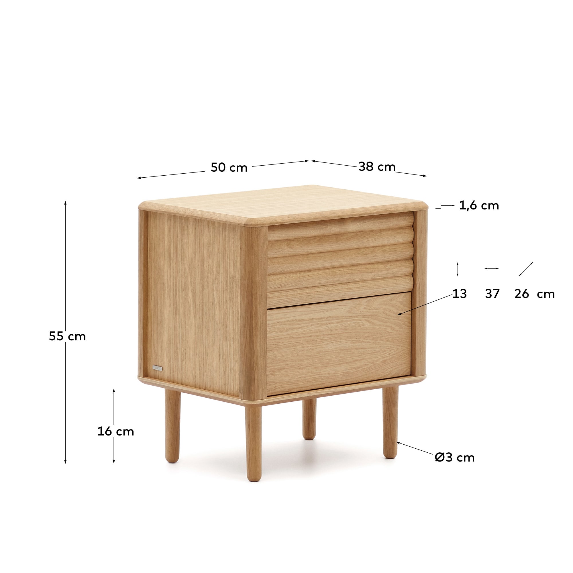 KAVE HOME LENON bedside cabinet