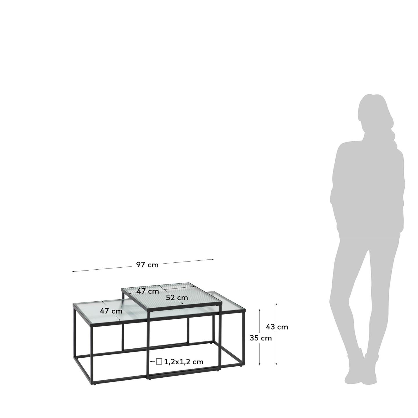 KAVE HOME Couchtisch-Set AKEMI KAVE HOME Couchtisch-Set AKEMI
