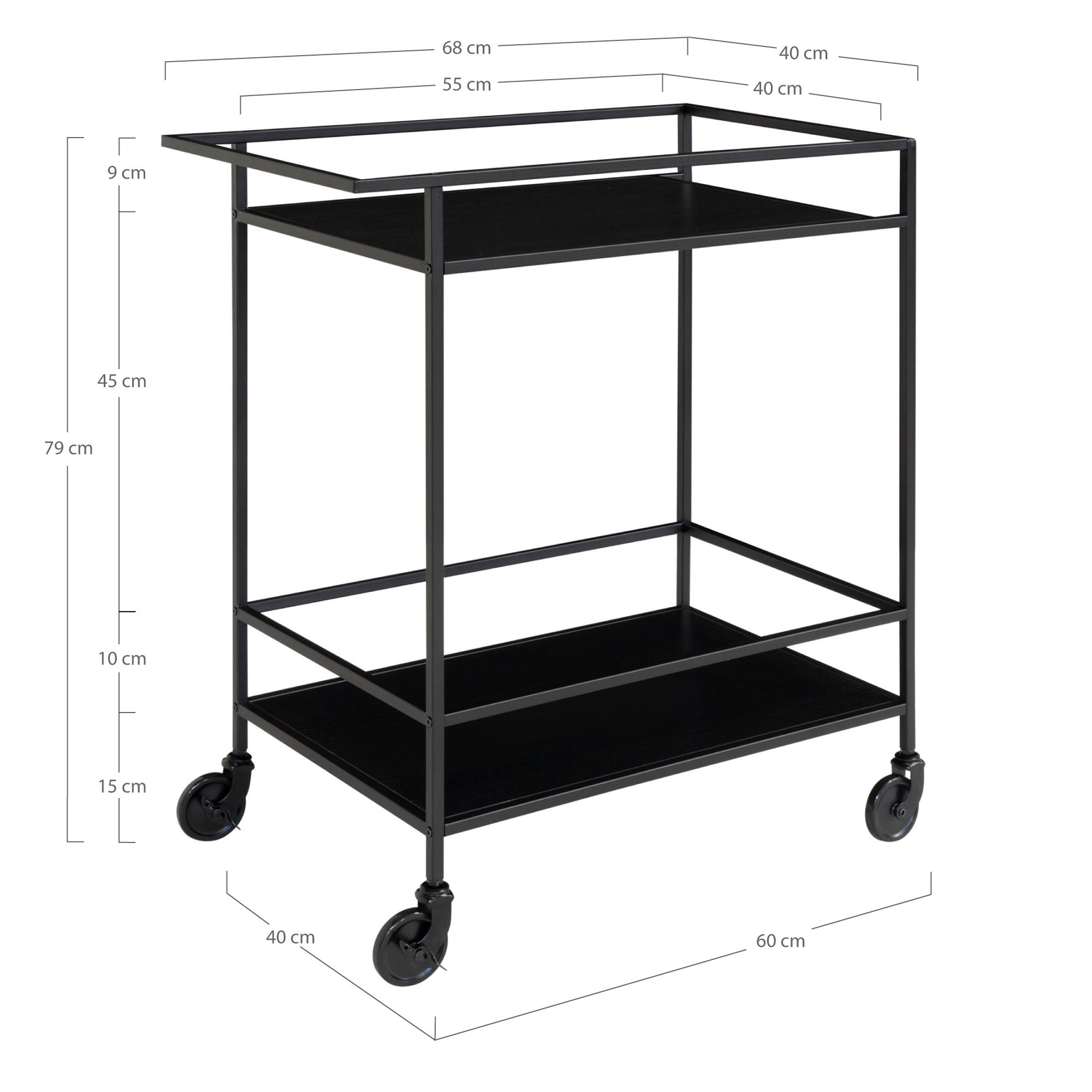 HOUSE NORDIC Vita bar trolley HOUSE NORDIC Vita bar trolley