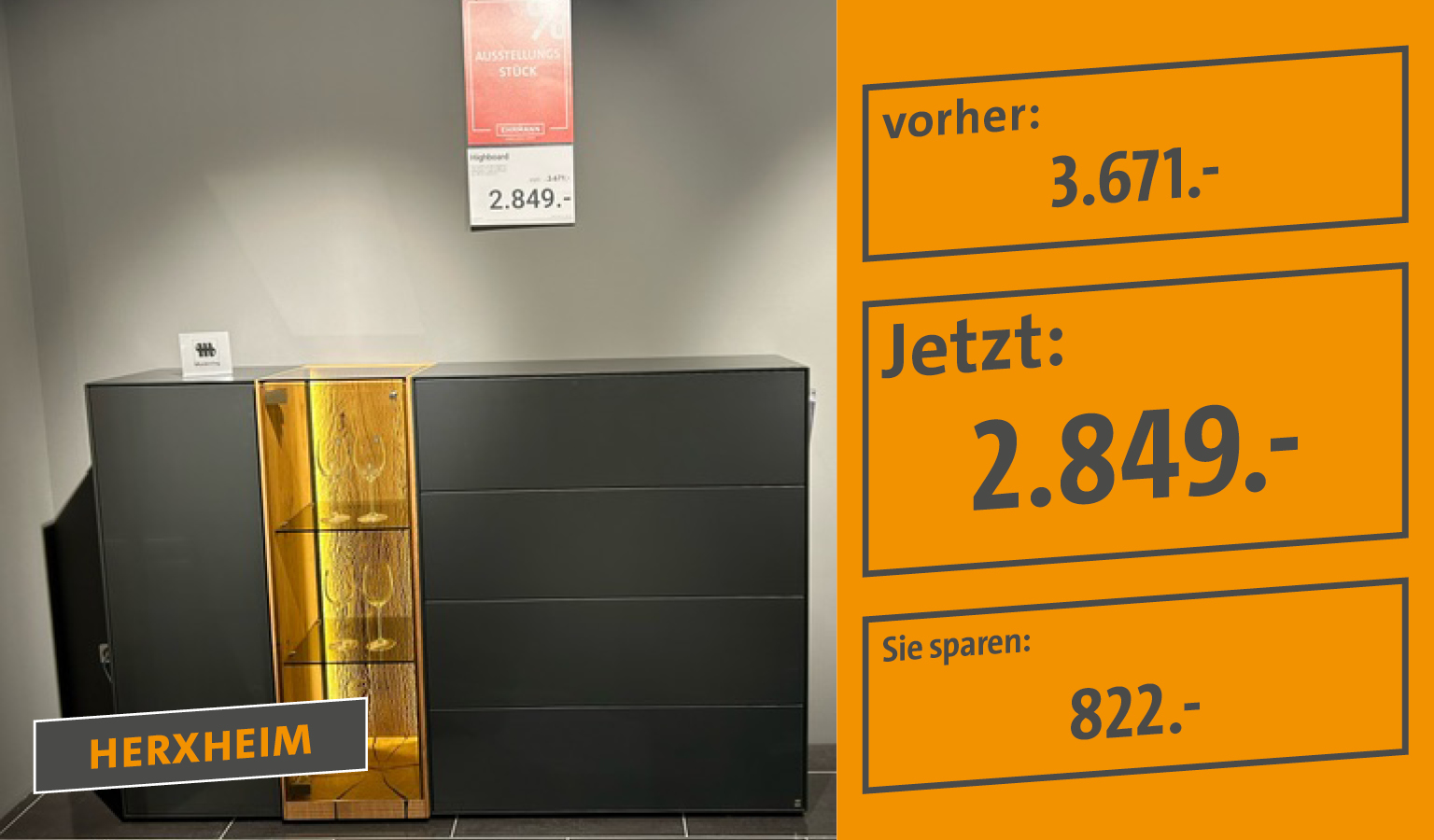 Markenmöbel Abverkauf
