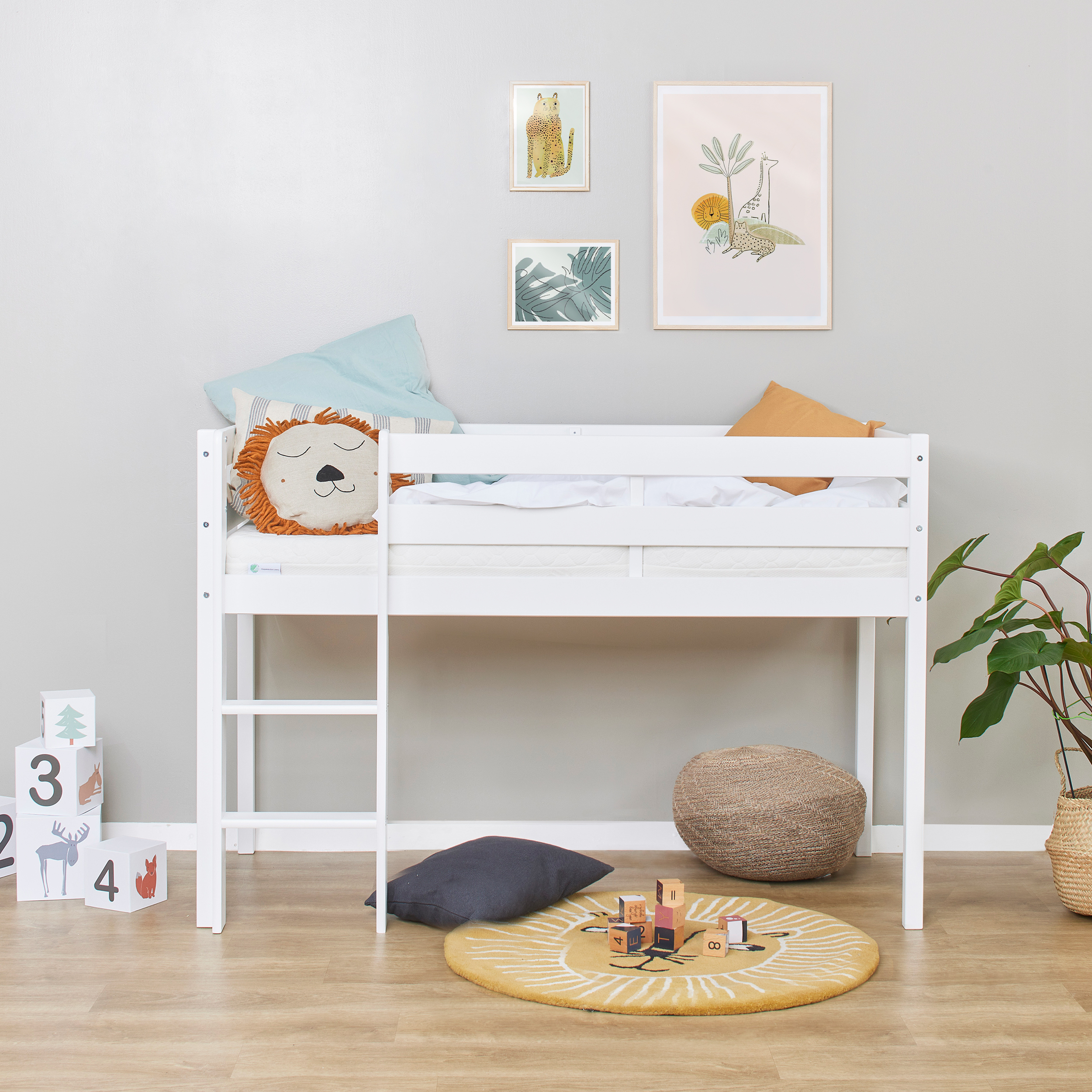HOPPEKIDS ECO COMFORT half loft bed