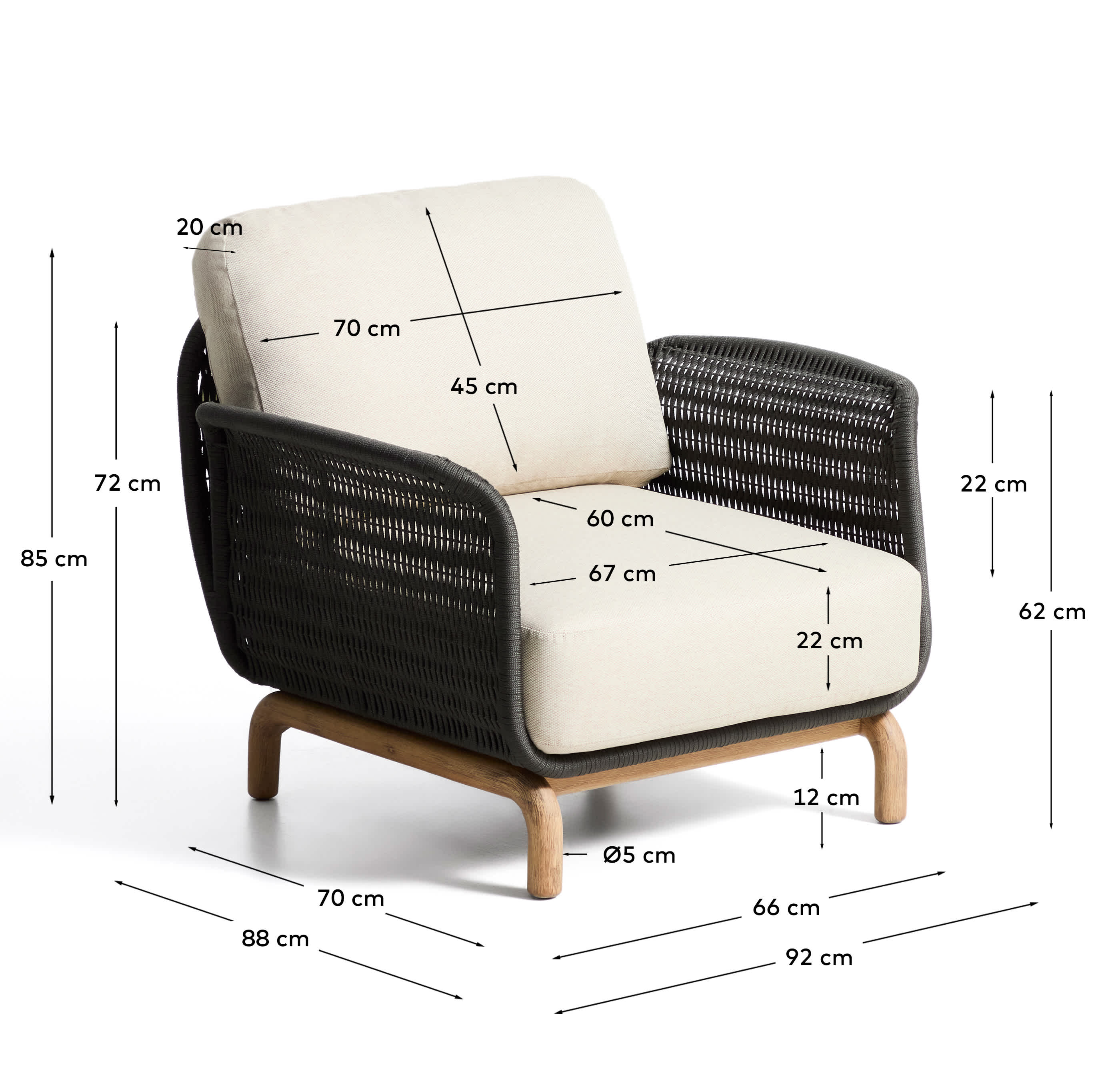 KAVE HOME Gartensessel ALIPA