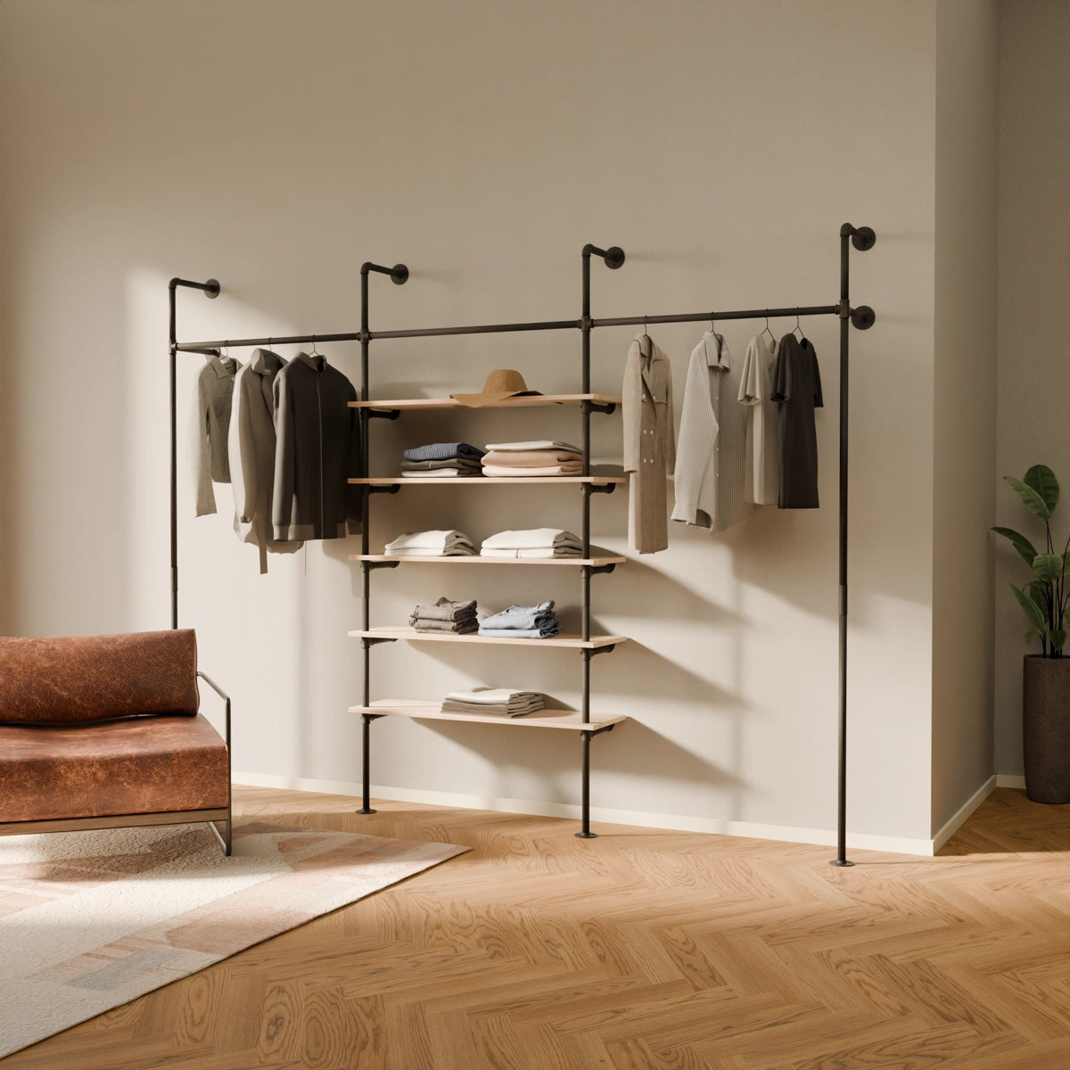 PAMO DESIGN Kleiderstangensystem JAHNKE OAK