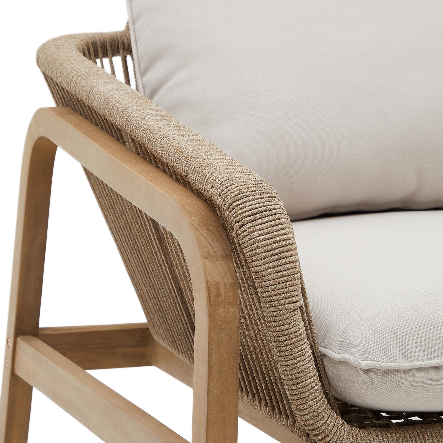 KAVE HOME Ensemble salon de jardin VELLANA