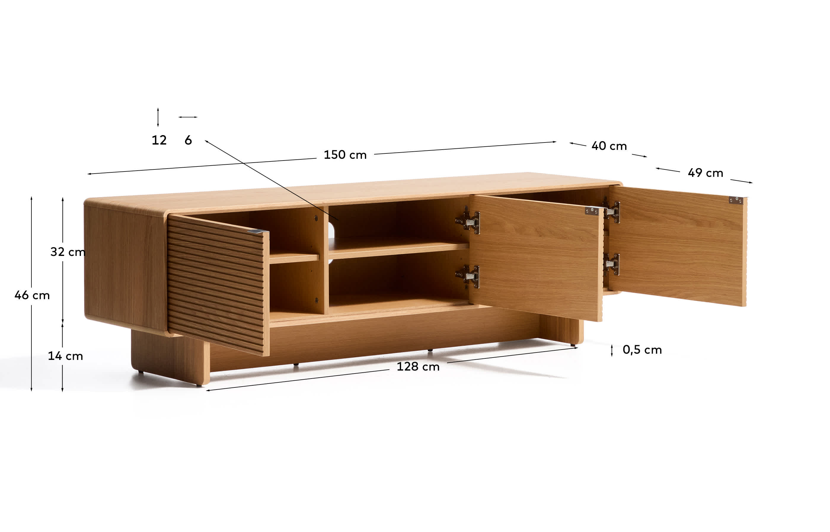 KAVE HOME TV-Möbel NORLEN