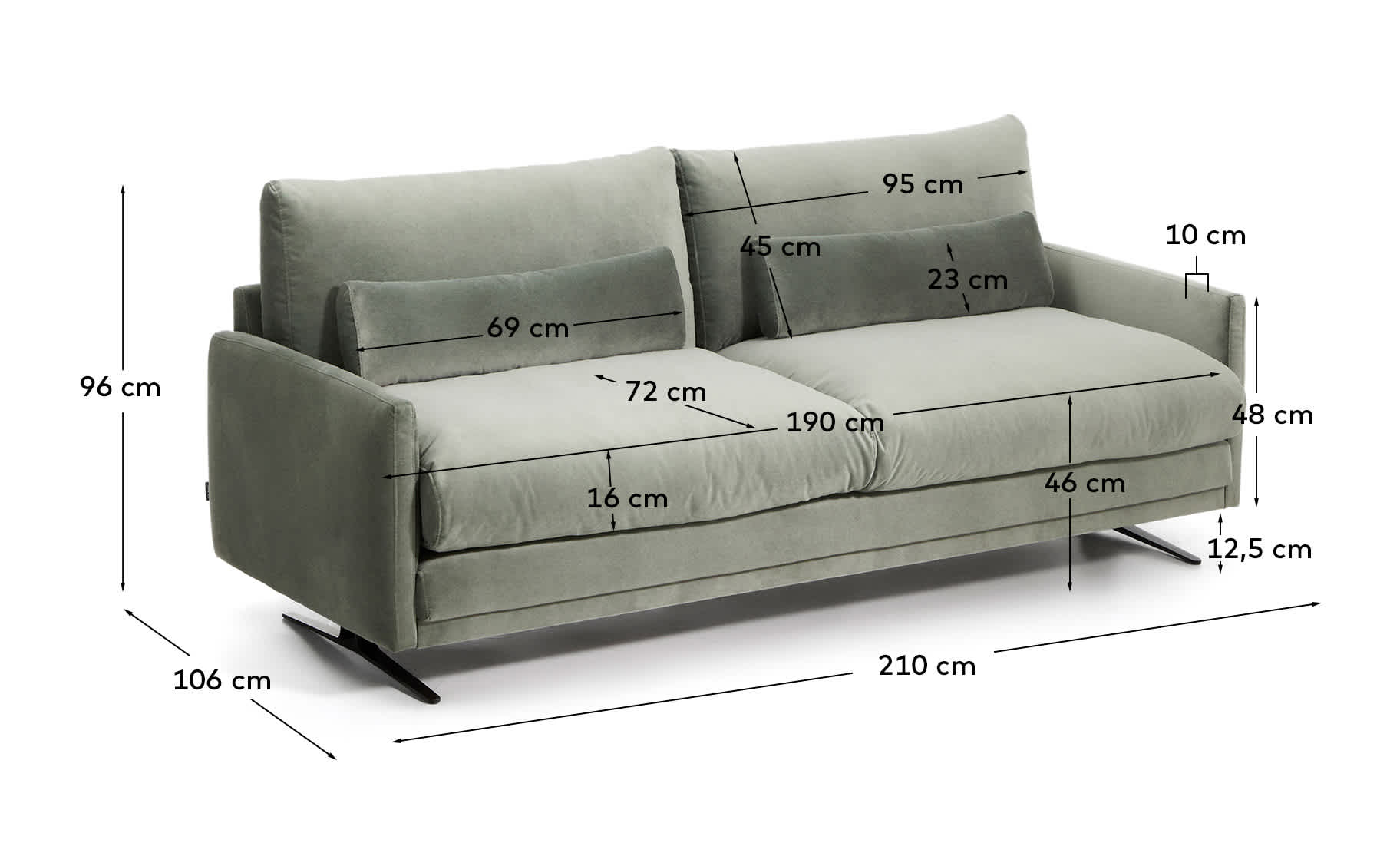 KAVE HOME Sofa VELIRO