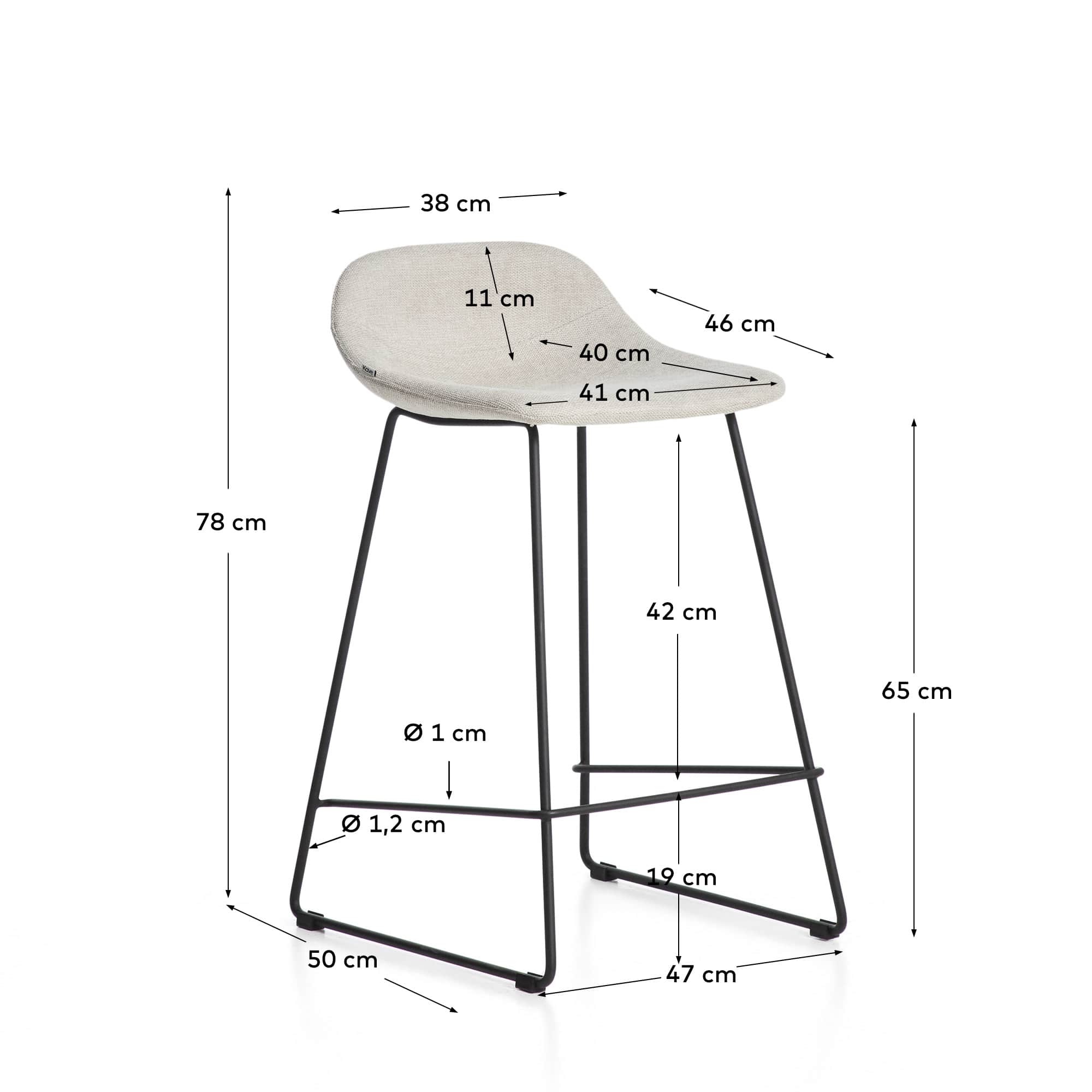 Kave Home ZAHARA bar stool