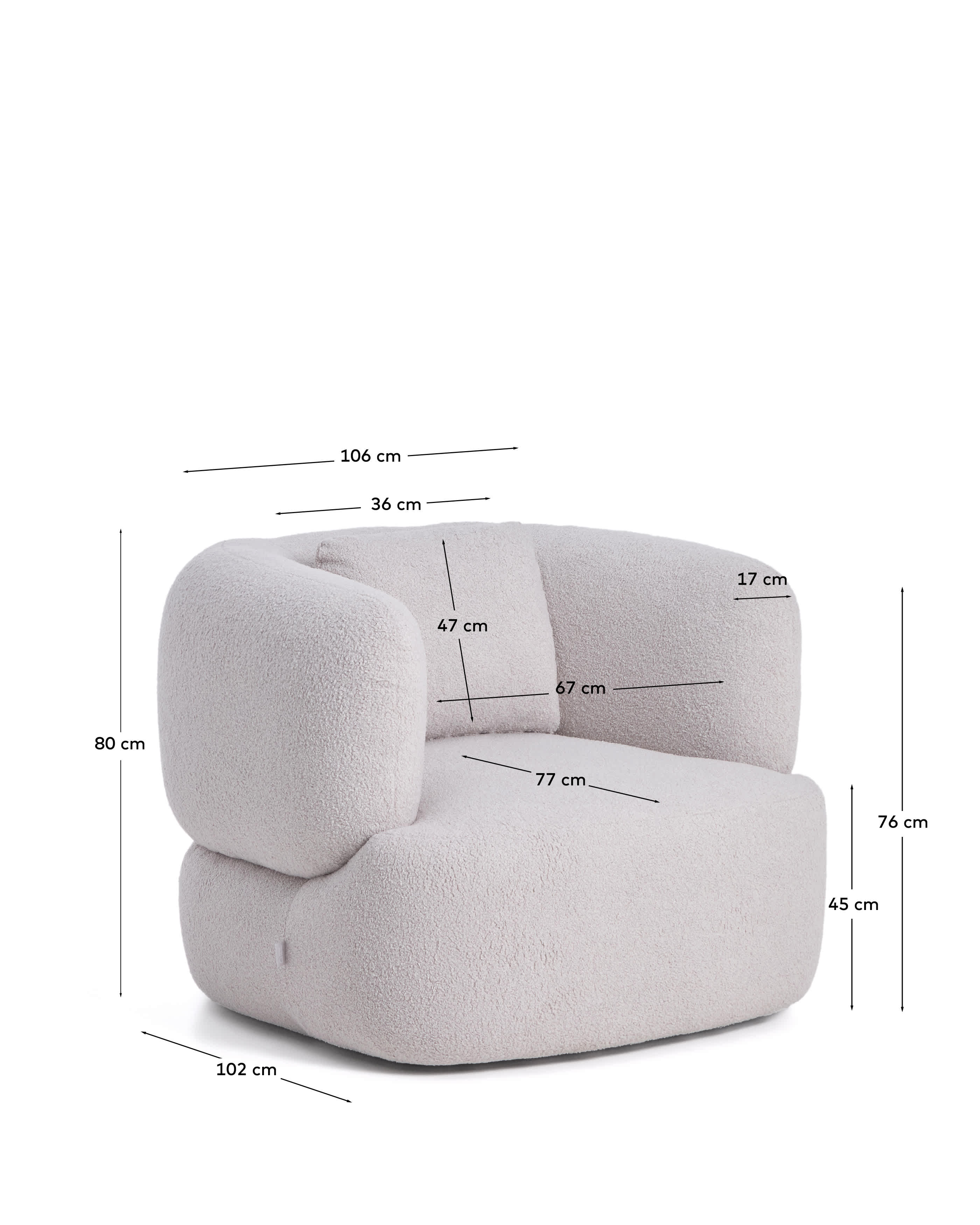 KAVE HOME Sessel MARTINA