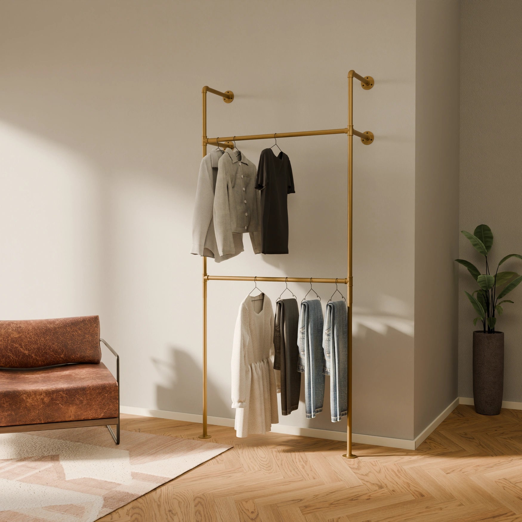 Système de tringle à vêtements PAMO KIM DOUBLE 1