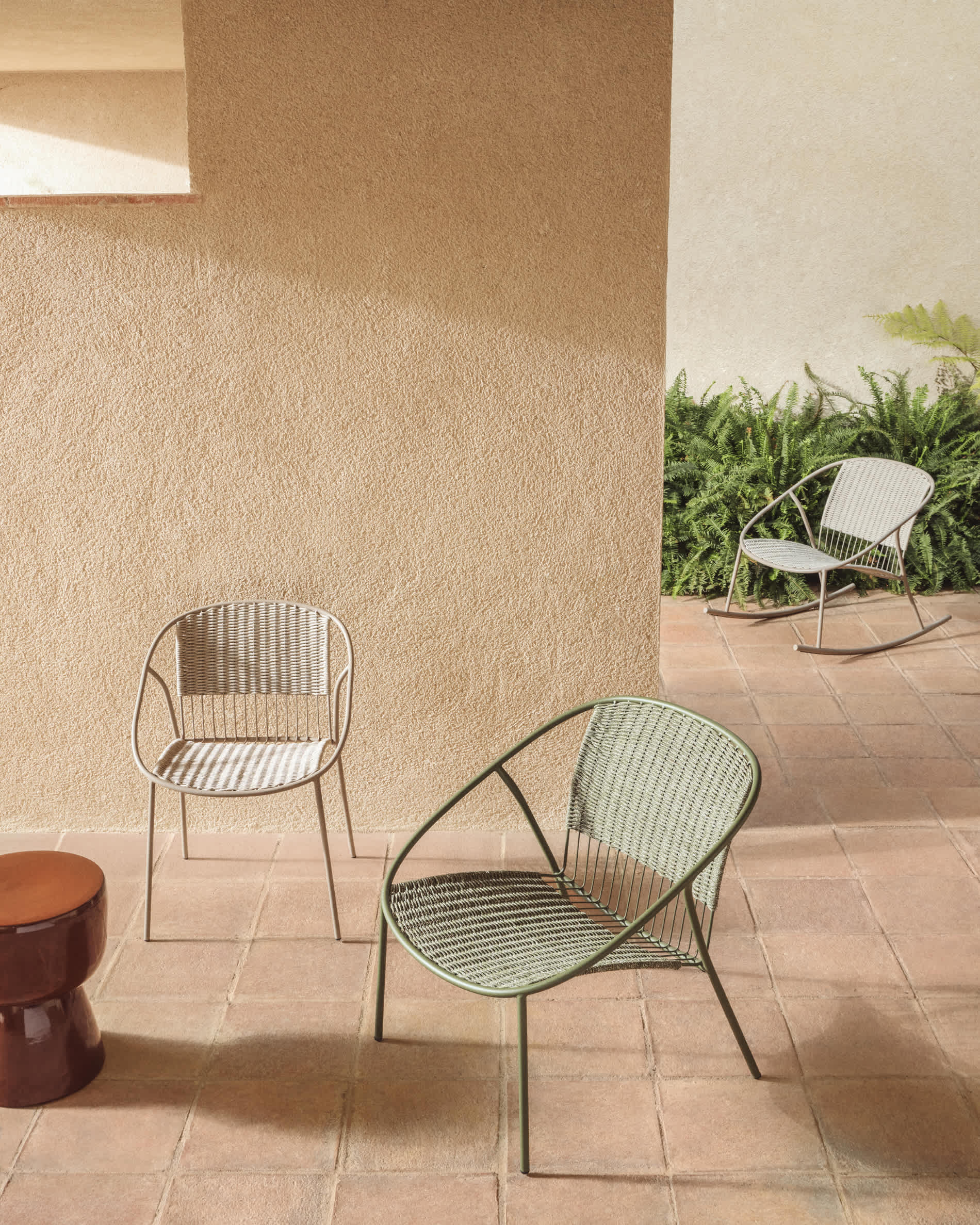 KAVE HOME Fauteuil de jardin ATRANI