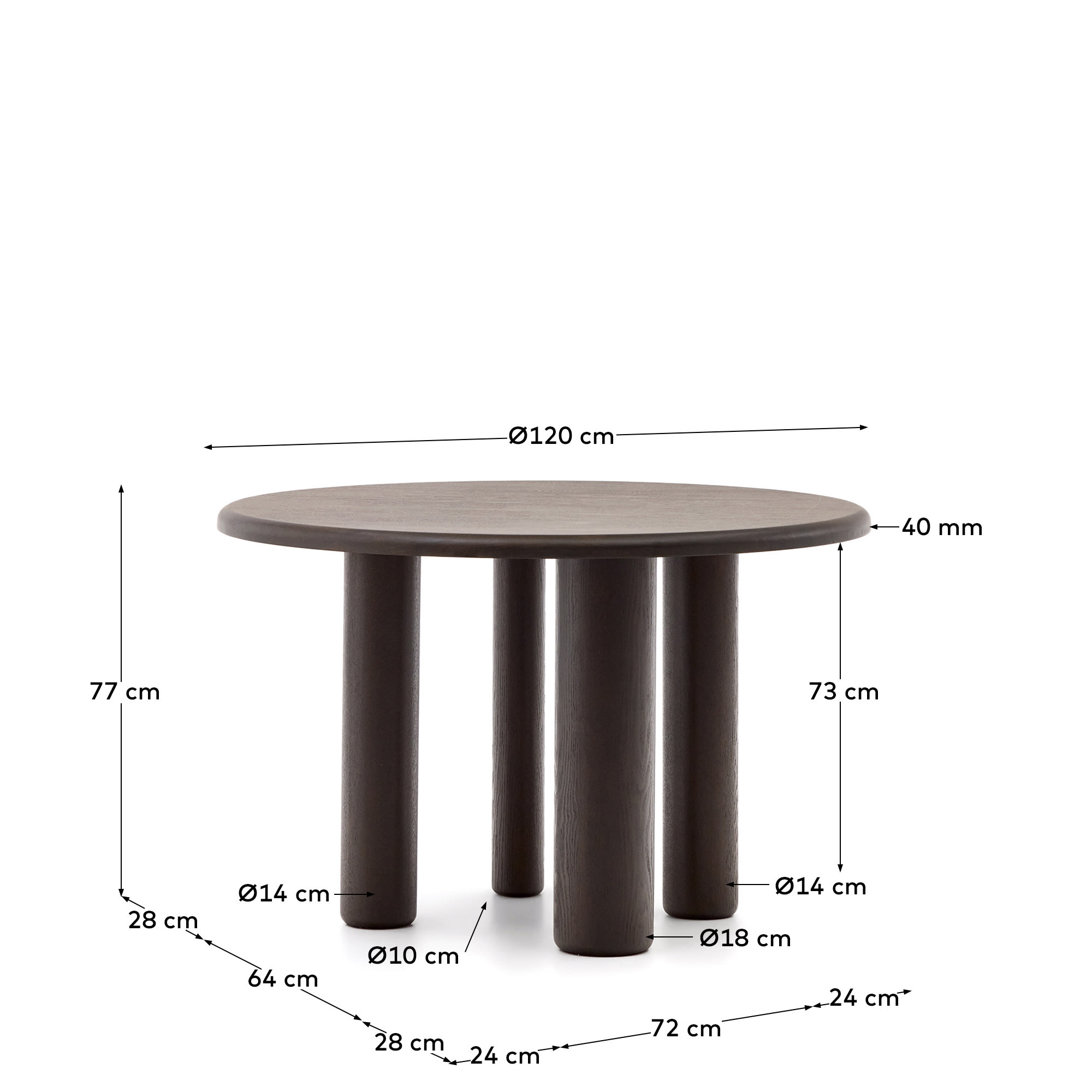 KAVE HOME MAILEN dining table KAVE HOME dining table MAILEN