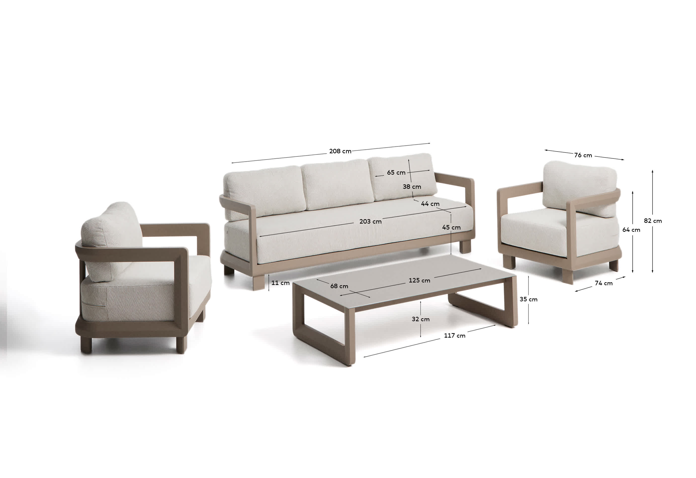 Kave Home NERANO Garden Lounge Set