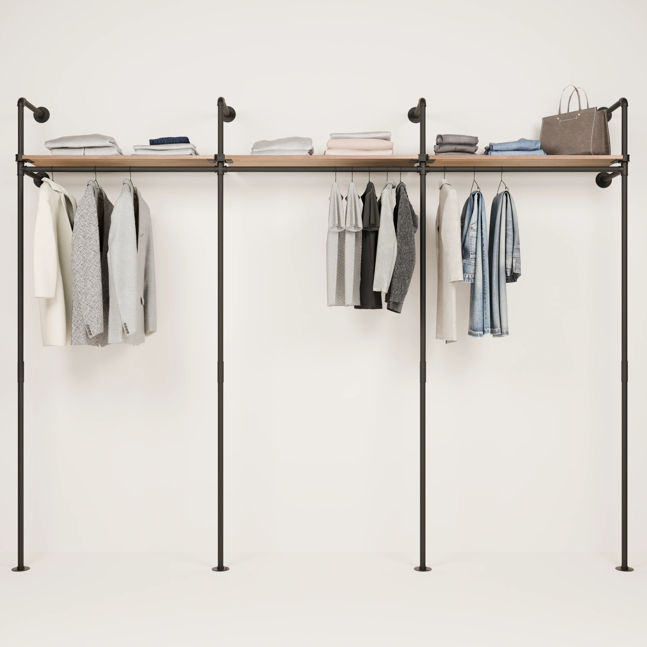 PAMO Kleiderstangensystem KIM 3 OAK
