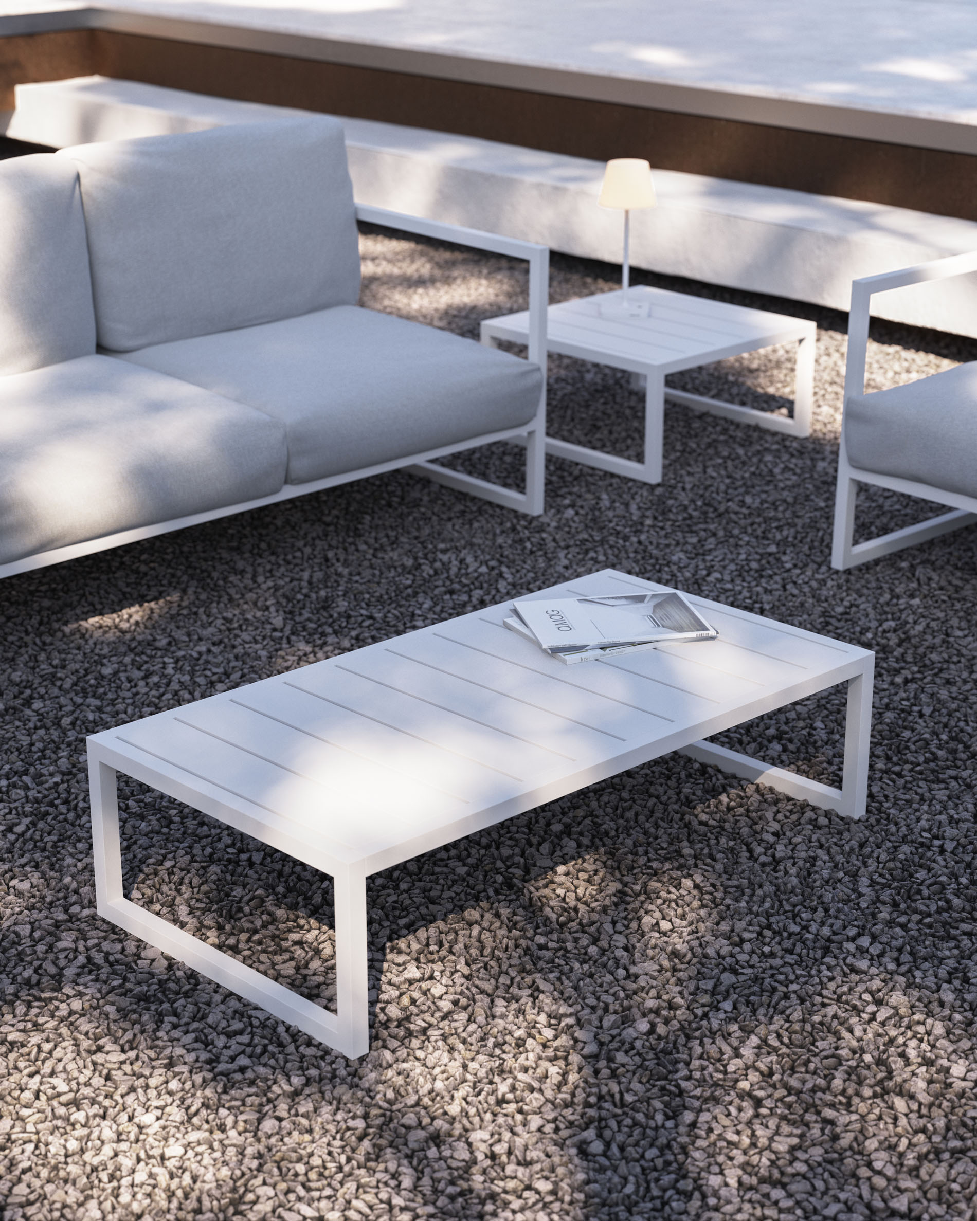 Table basse Kave Home « Outdoor » COMOVA