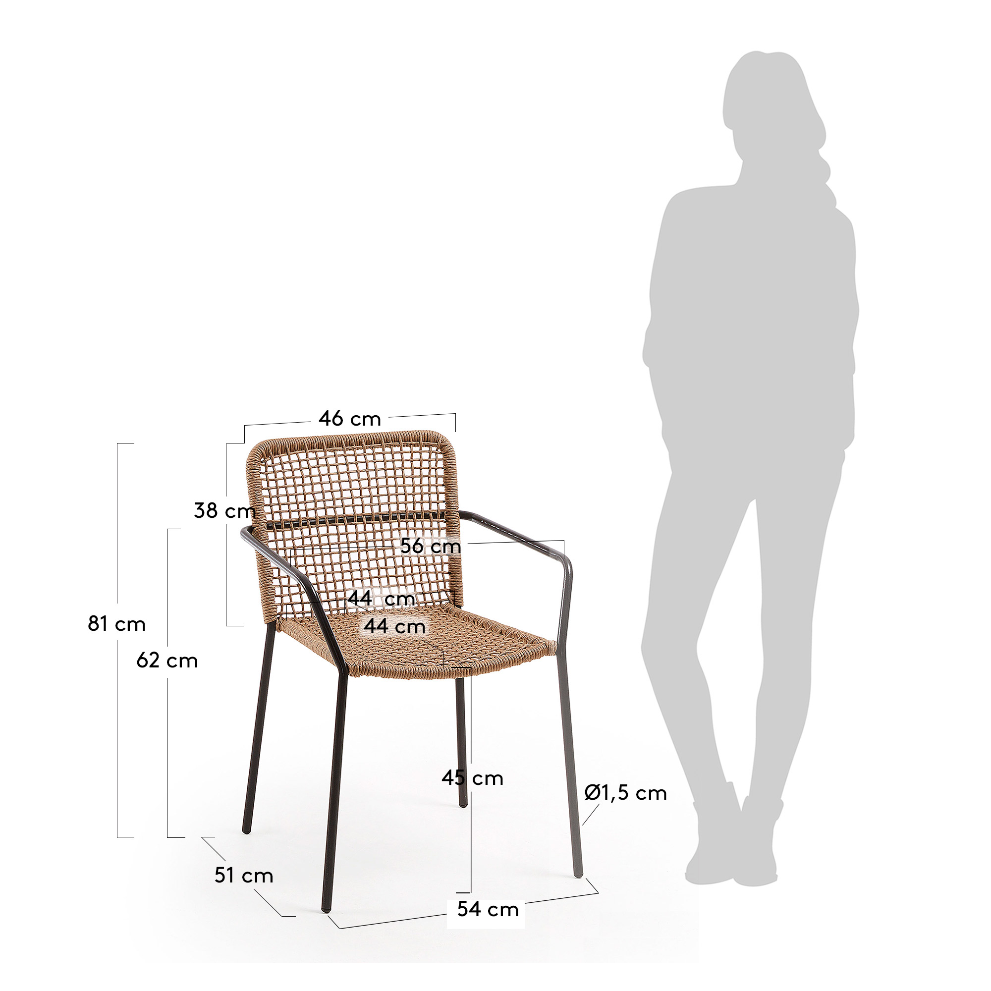 KAVE HOME garden chair ELLEN