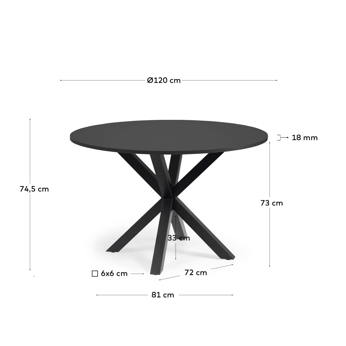 Kave Home Table de salle à manger ARGO