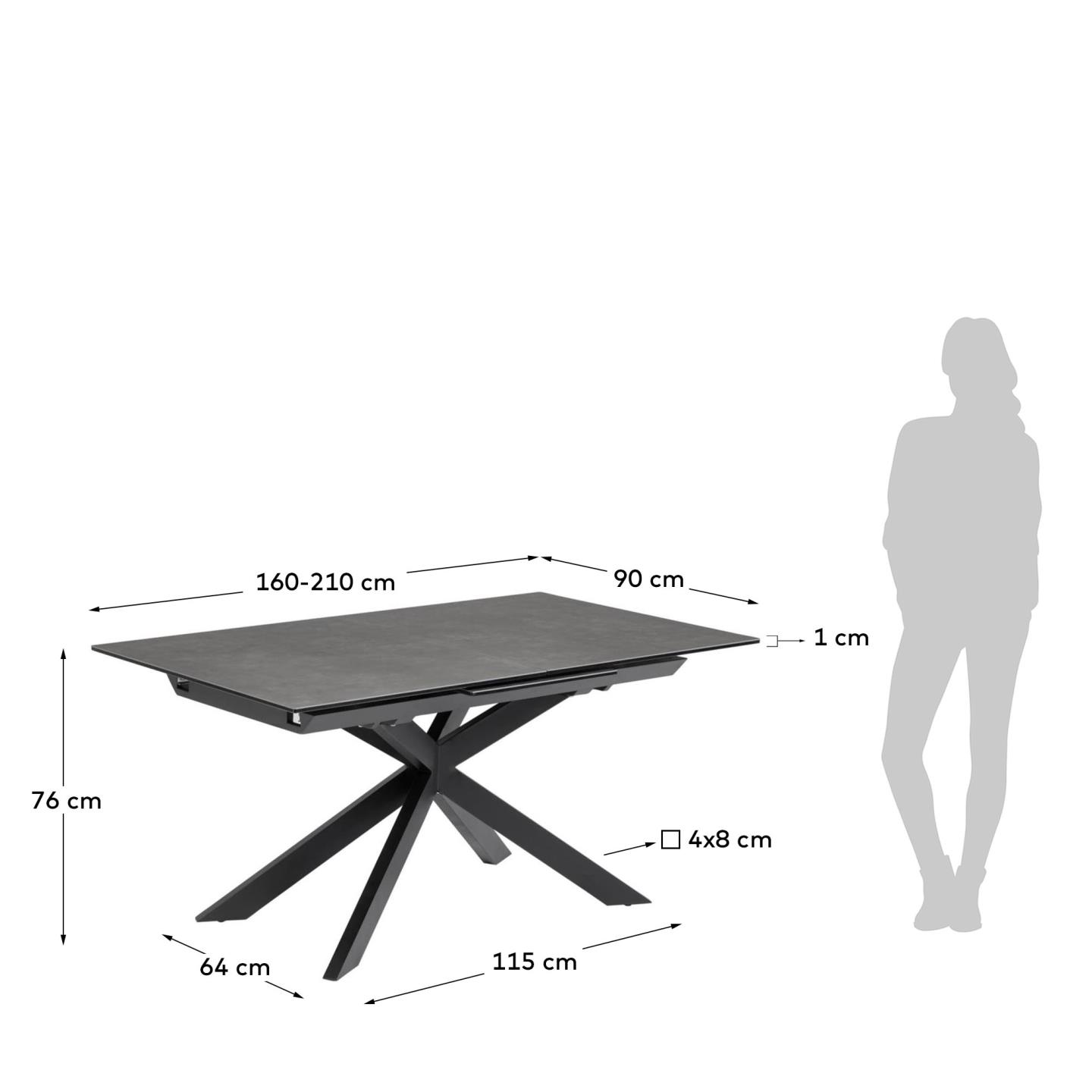 KAVE HOME Esstisch ATMINDA KAVE HOME Ausziehtisch ATMINDA