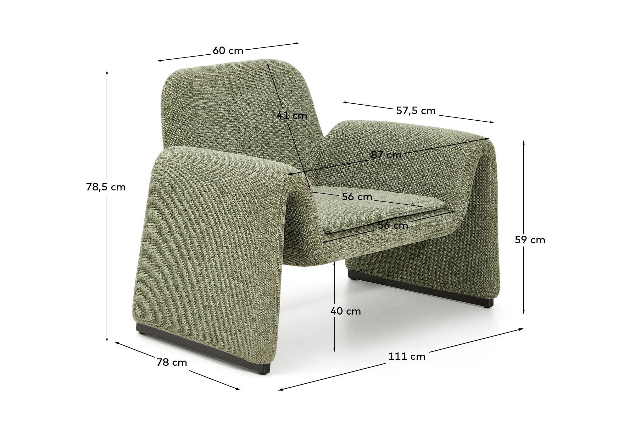 KAVE HOME Sessel MELVIA