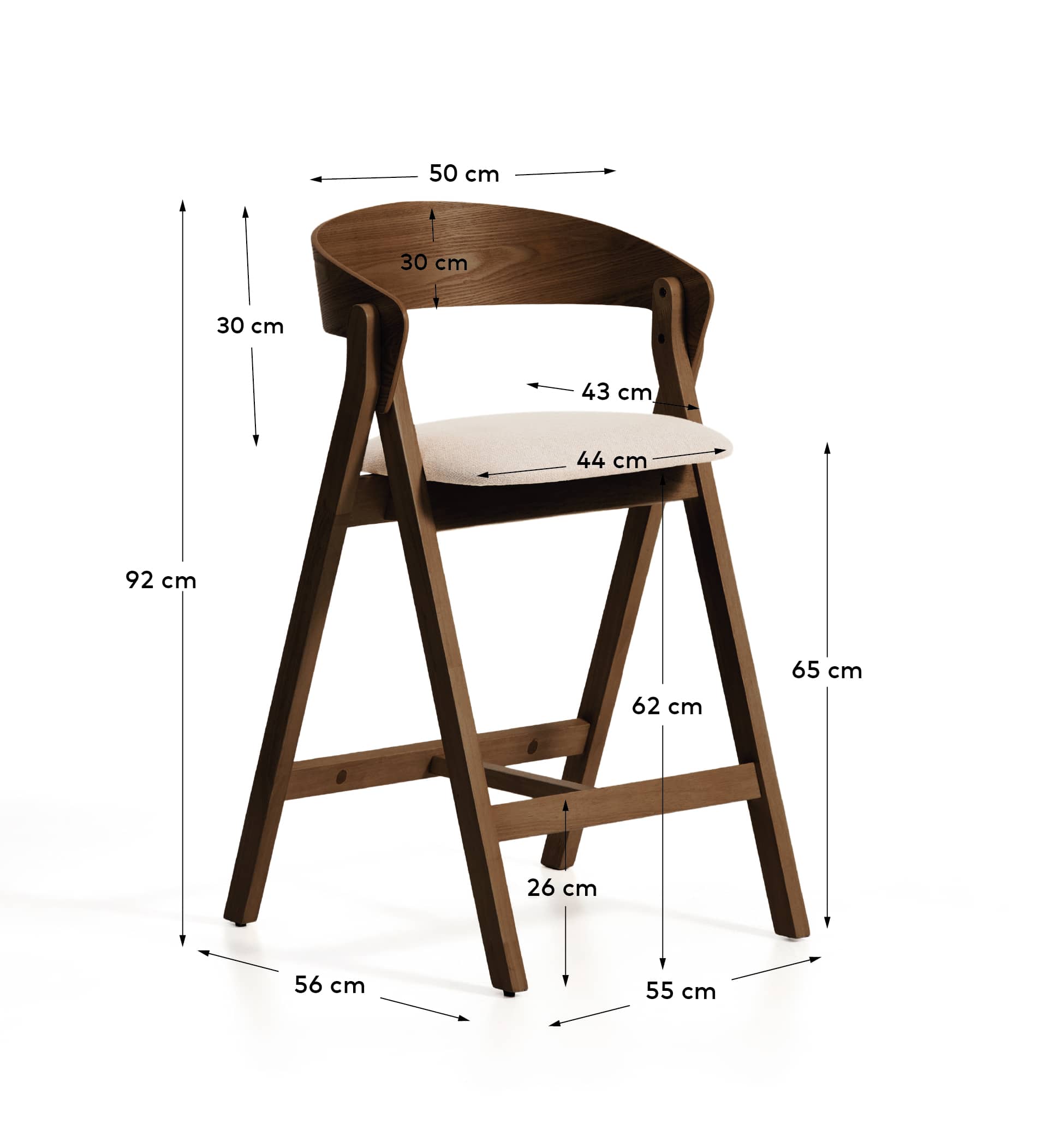 Kave Home GODIA bar stool