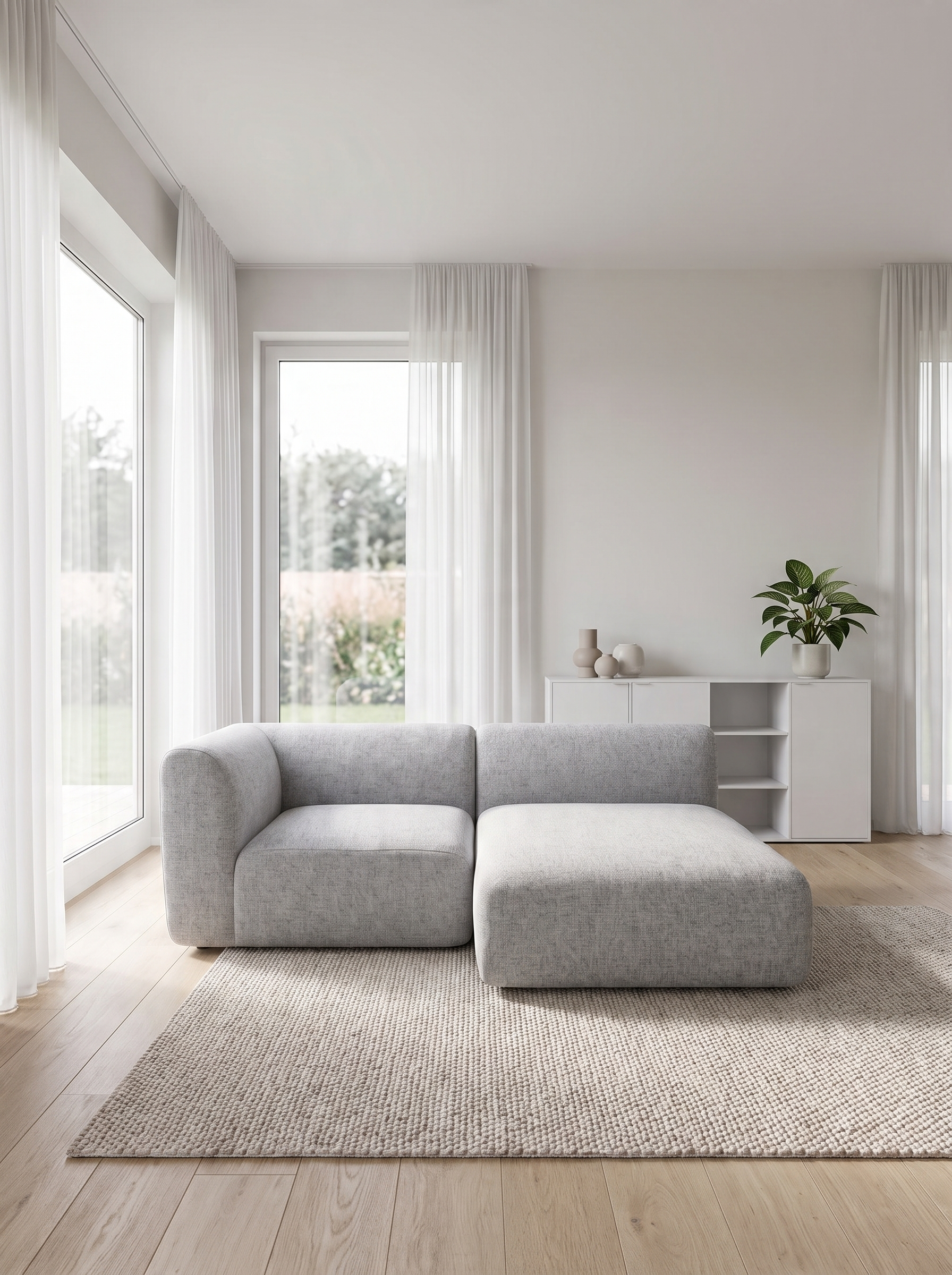 Faee Canapé d’angle modulaire ELIN