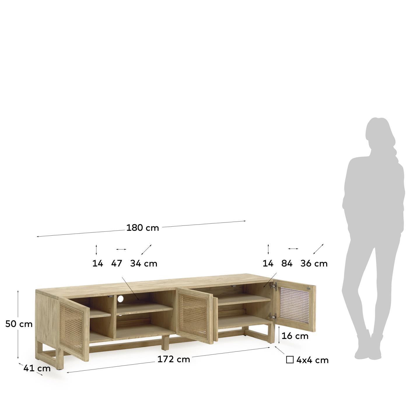 KAVE HOME Lowboard REXIT KAVE HOME TV-Möbel REXIT