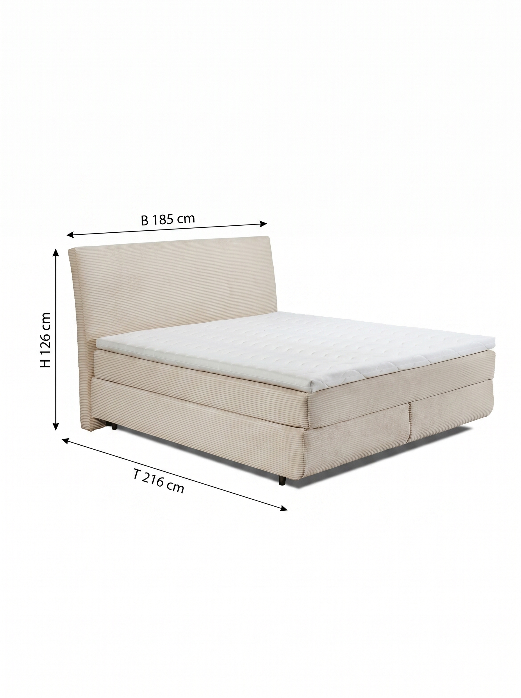 ED LIFESTYLE Boxspringbett MARBELLA 