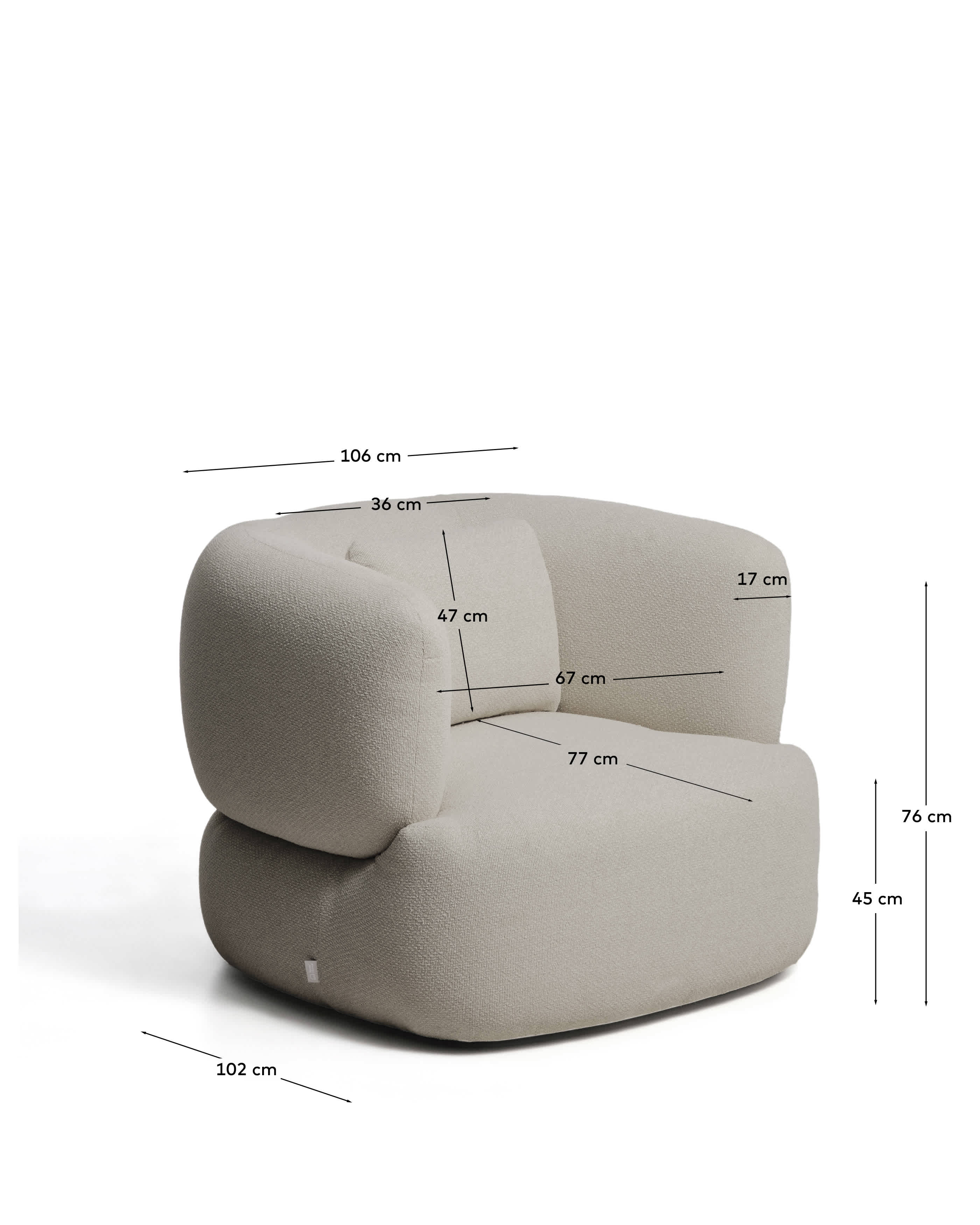 KAVE HOME Sessel MARTINA