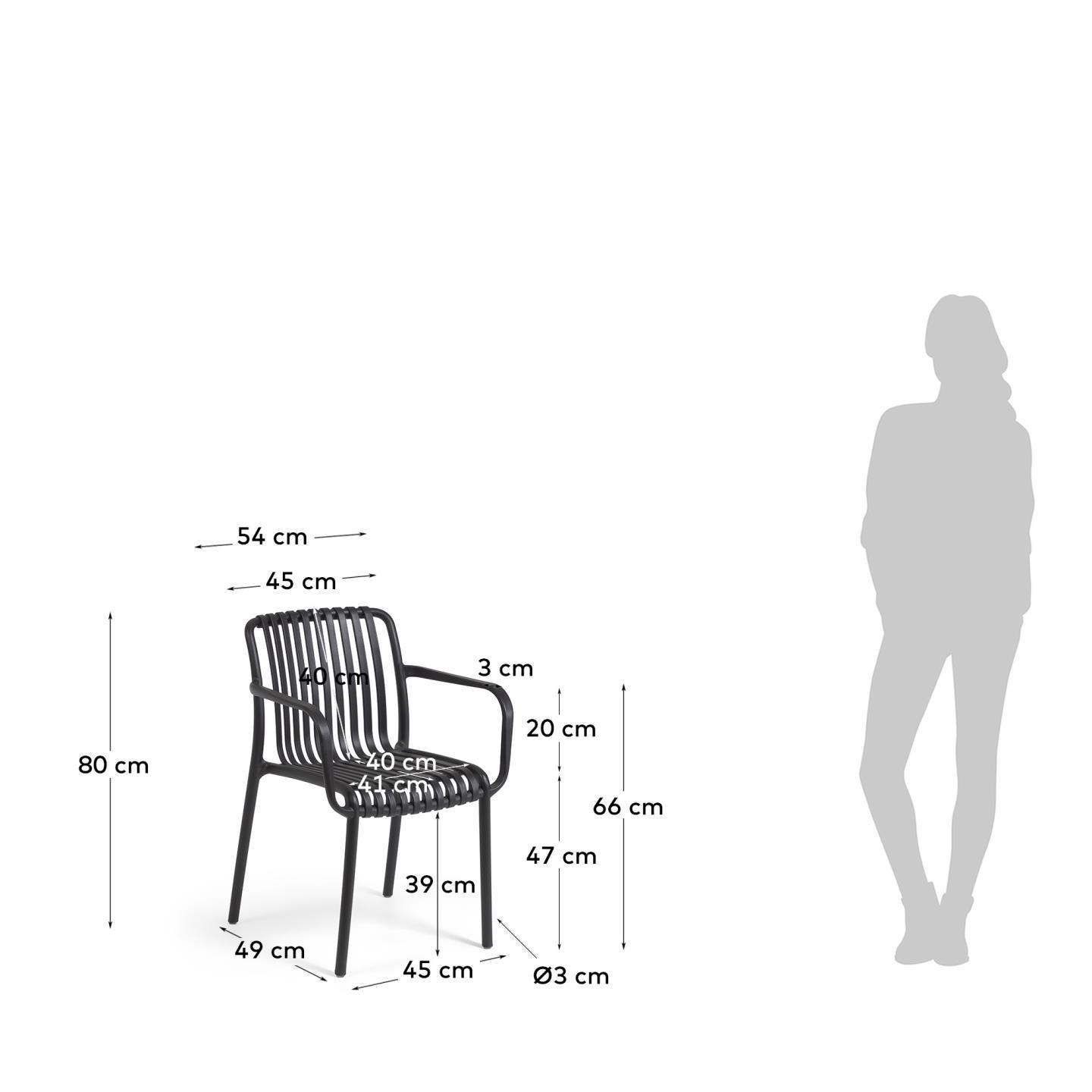 KAVE HOME Chaise de jardin ISABELLINI